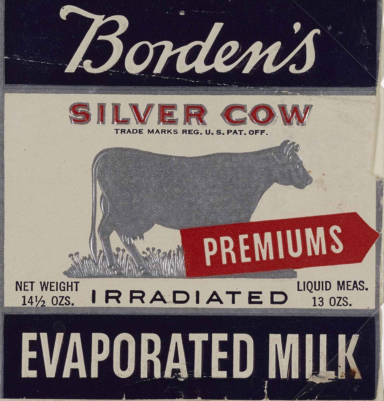 Label for Borden’s “irradiated” evaporated milk, ca. 1938. WPA Federal Writers’ Project Collection, NYC Municipal Archives.