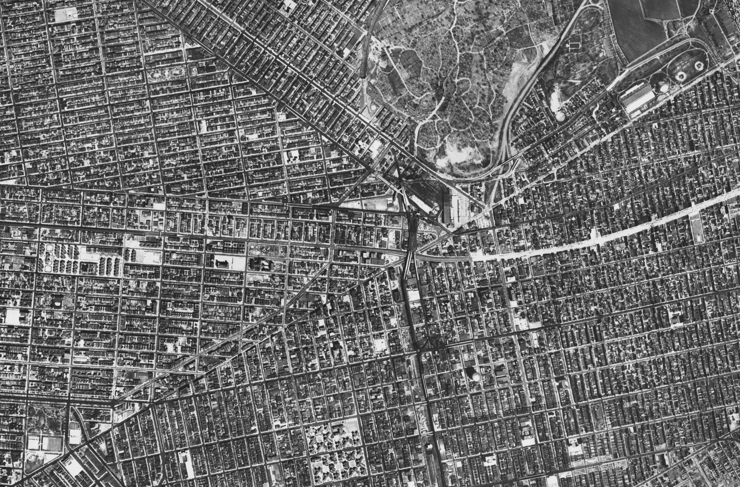 Sectional Aerial Map of the City of New York, Plate No. 17, Brownsville, East New York, Brooklyn. Aero Service Corp. 1951. NYC Municipal Archives