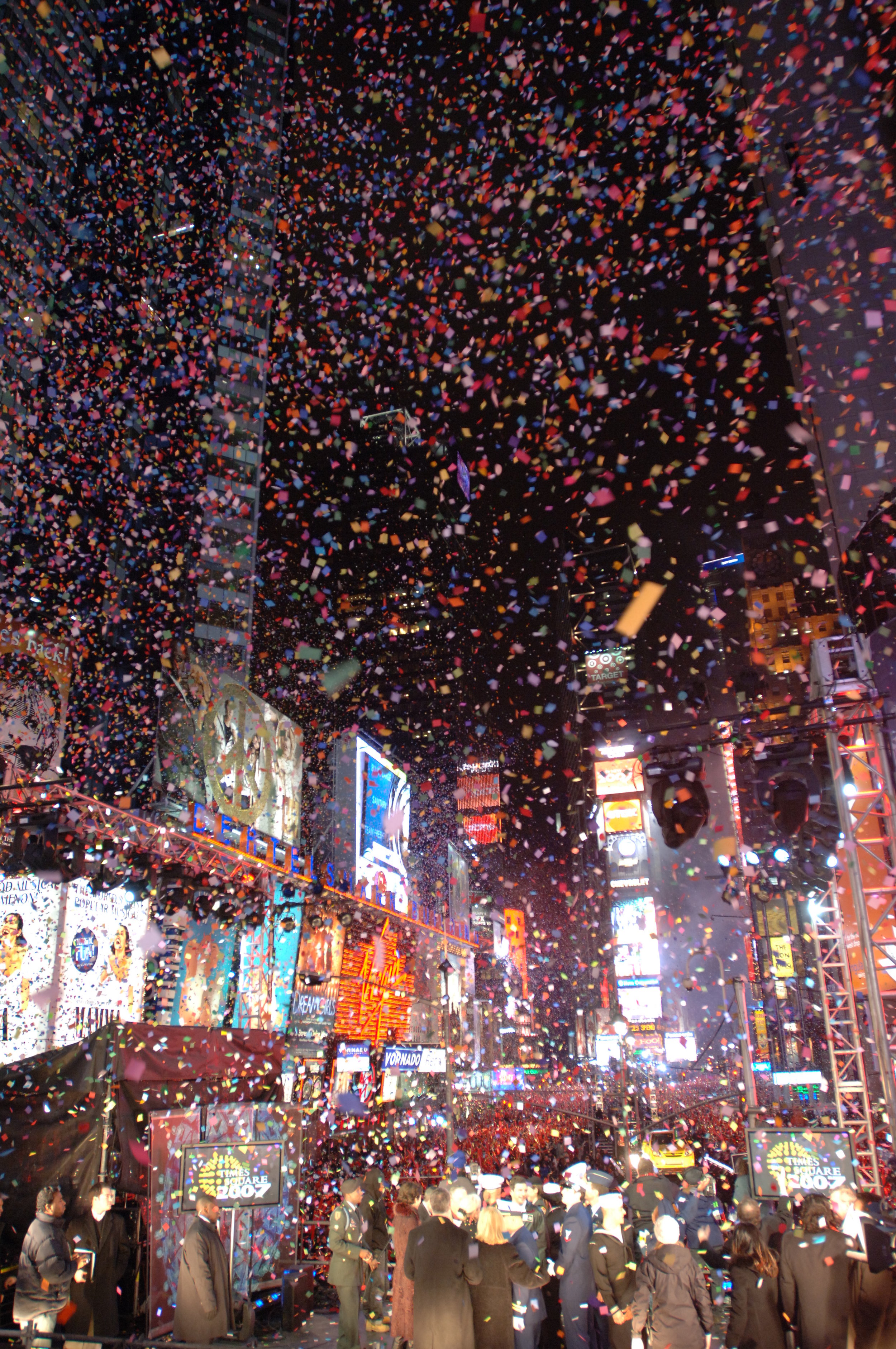 Colorful Confetti, Times Square, 2006