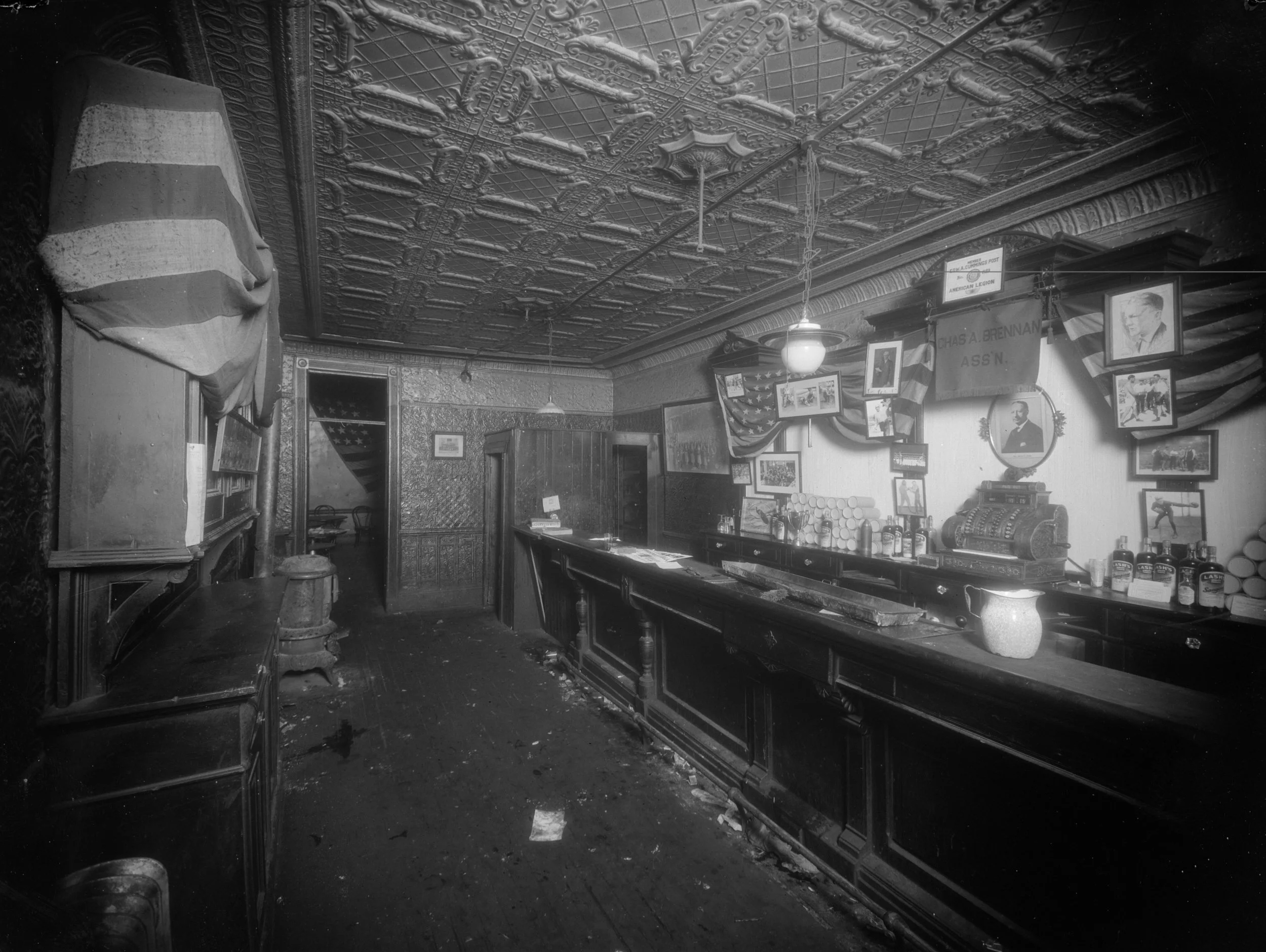 NYPD 8051c: Also photo showing speakeasy where John Daly shooting took place at Hicks and Amity St., February 5, 1926. Det. Gilligan, NYPD Collection, NYC Municipal Archives.