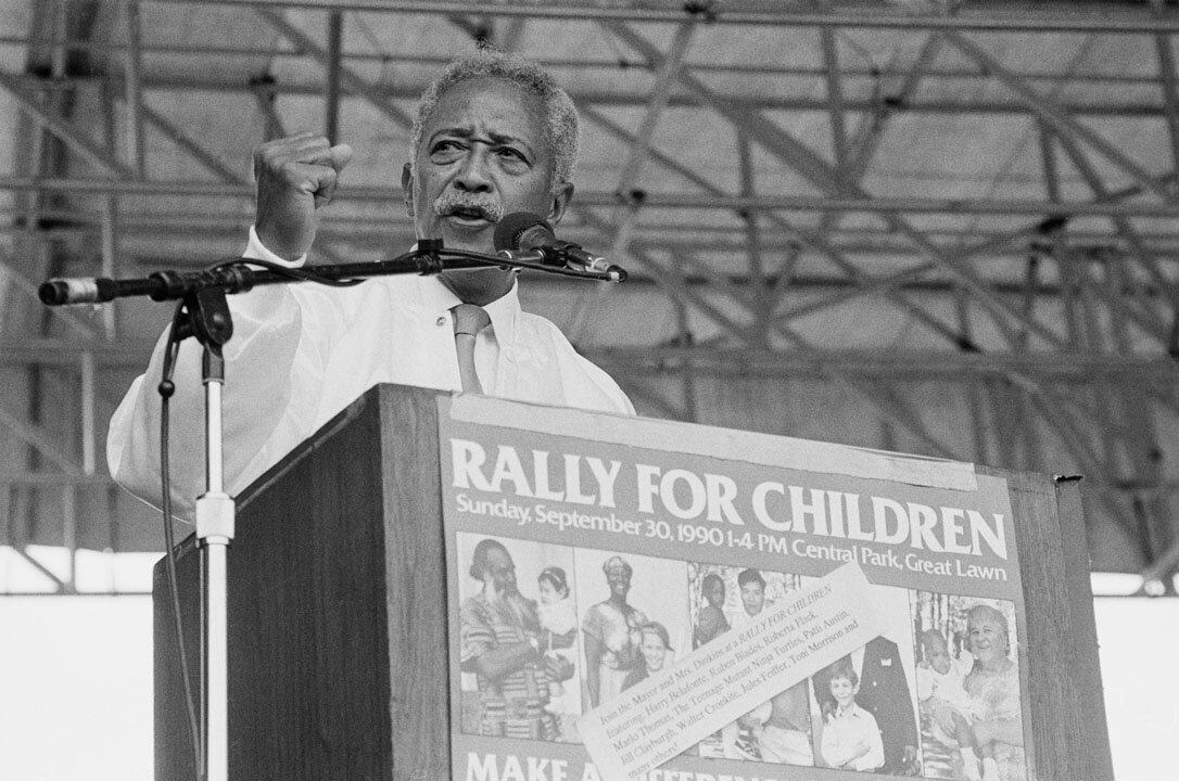 Mayor Dinkins Speaks at Rally for Children, September 30, 1990