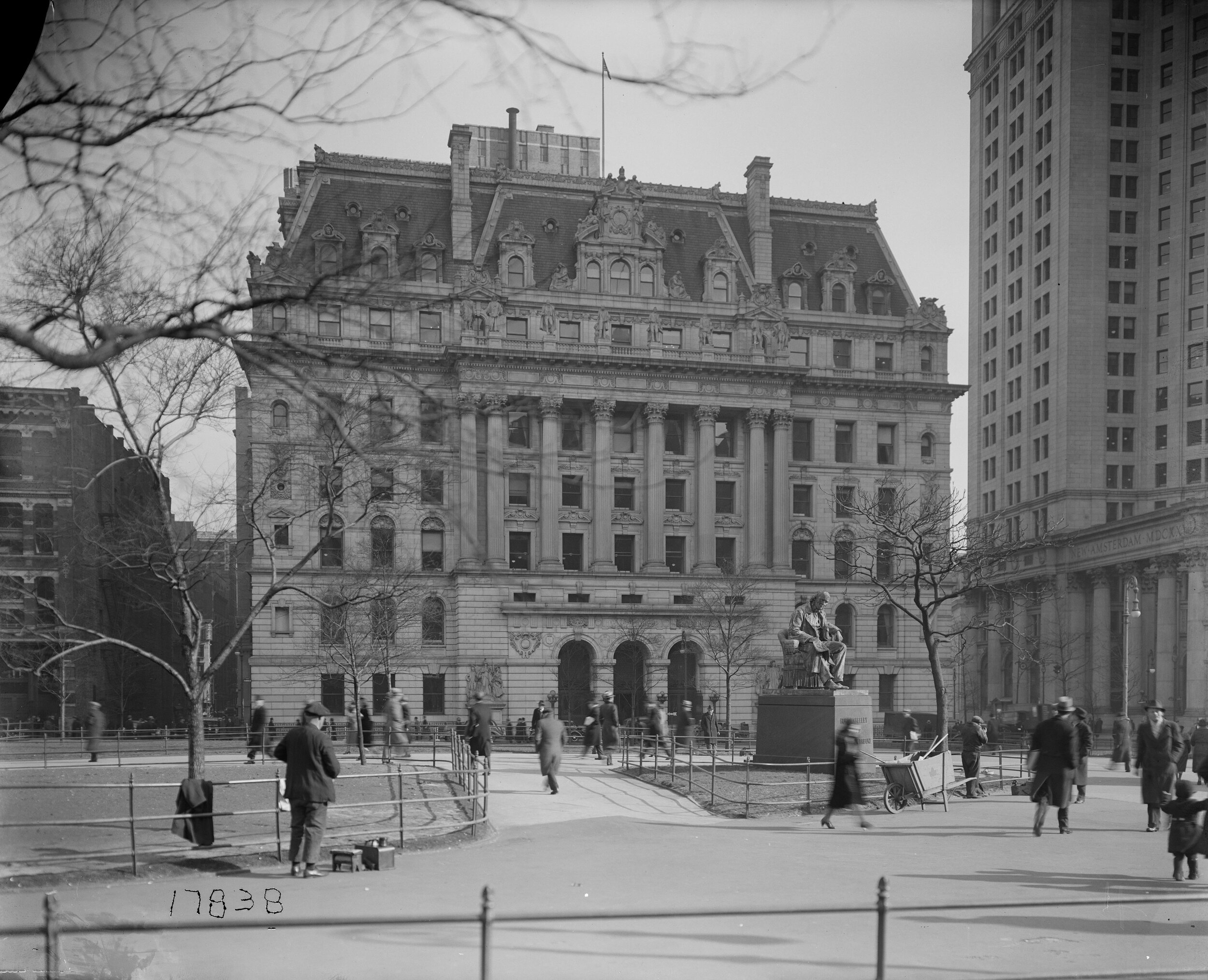 NEW YORK CITY - DECEMBER 17, 2017: View From The Inside Of The