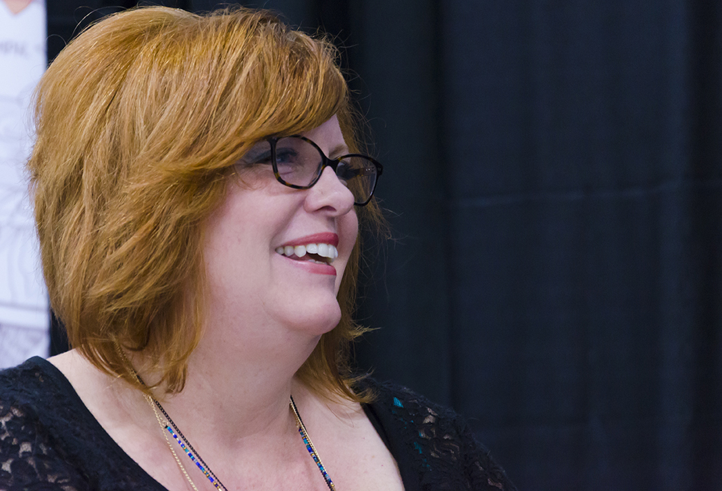 Gail Simone at the 2015 Edmonton Expo (photo credit: Charles Cousins, GNN)