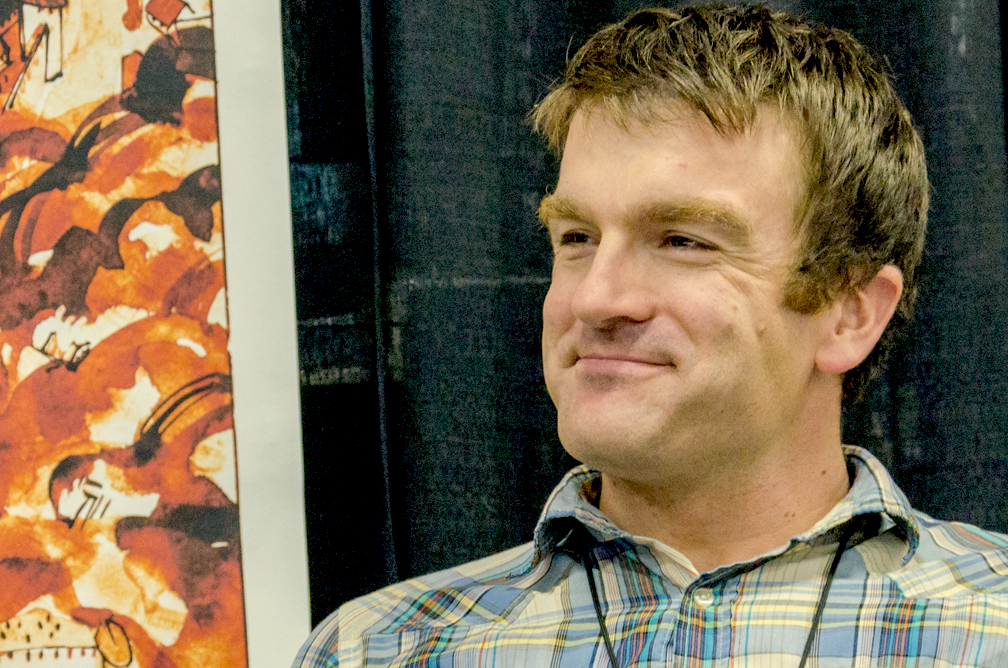 The Cold Fire writer and artist, Aaron Navrady. (Photo credit: Charles Cousins)