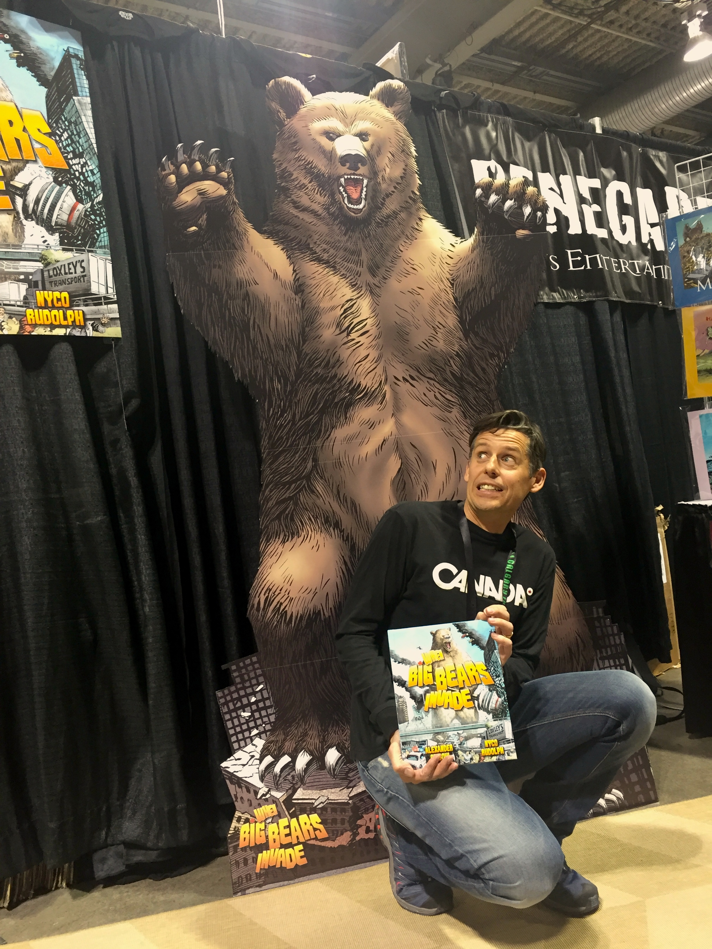Writer Alexander Finbow - When Big Bears Invade. Calgary Expo 2017 (Photo credit: Chris Doucher/GeekNerdNet.com)
