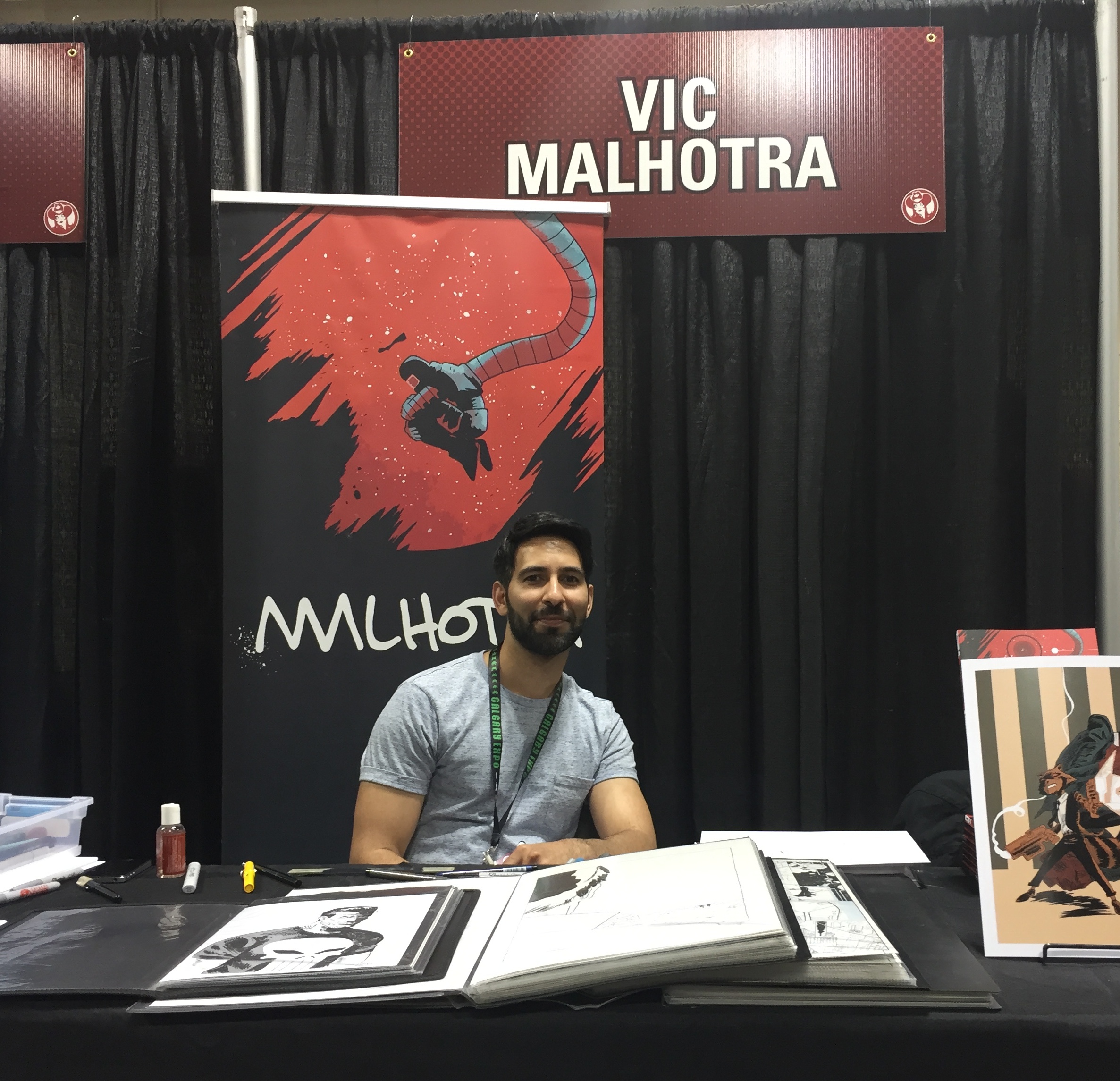 Vic Malhotra - Booth B01 (Phot0 credit: Chris Doucher/GeekNerdNet.com)
