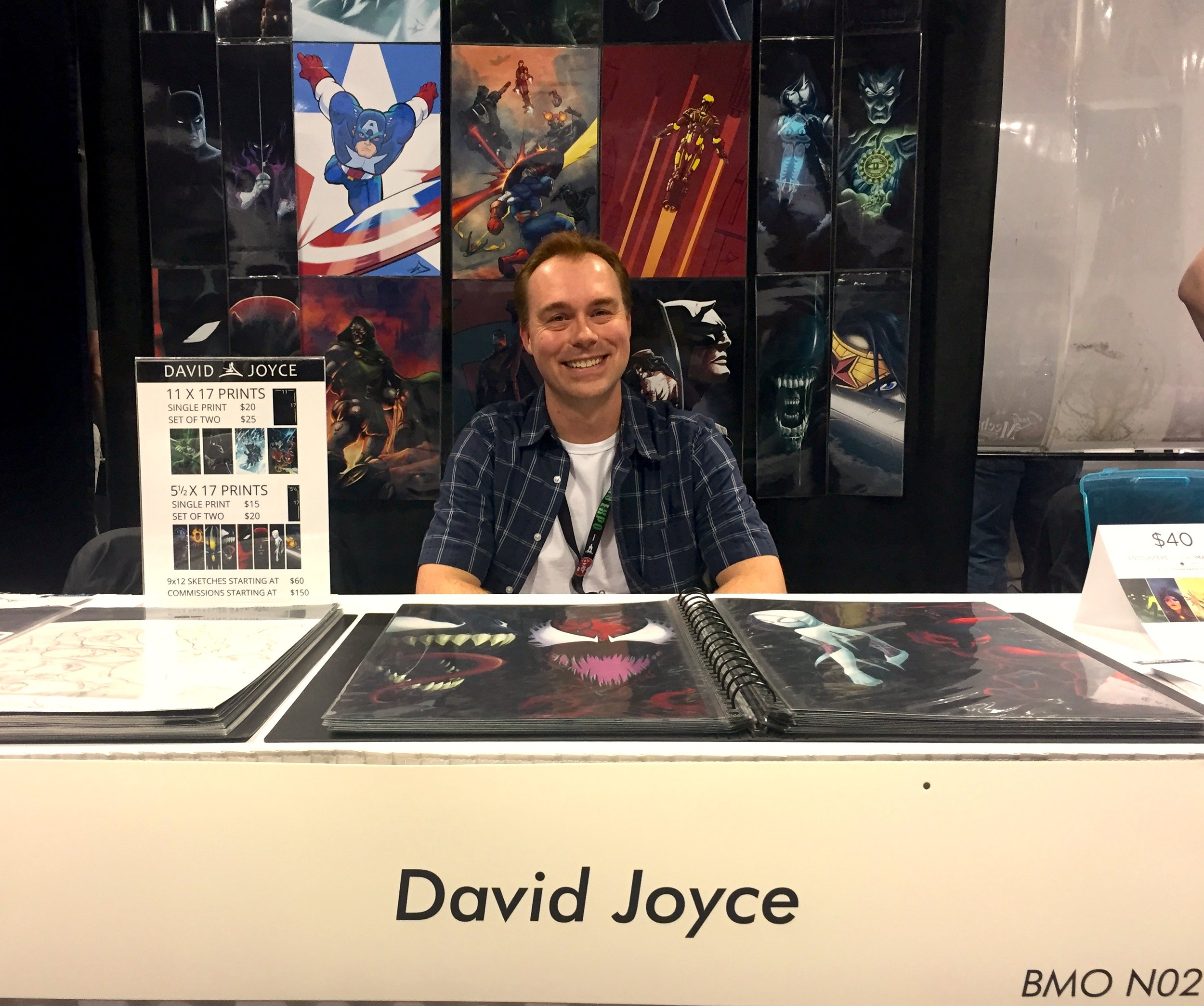 David Joyce - Booth N02 (Photo credit: Chris Doucher/GeekNerdNet.com)