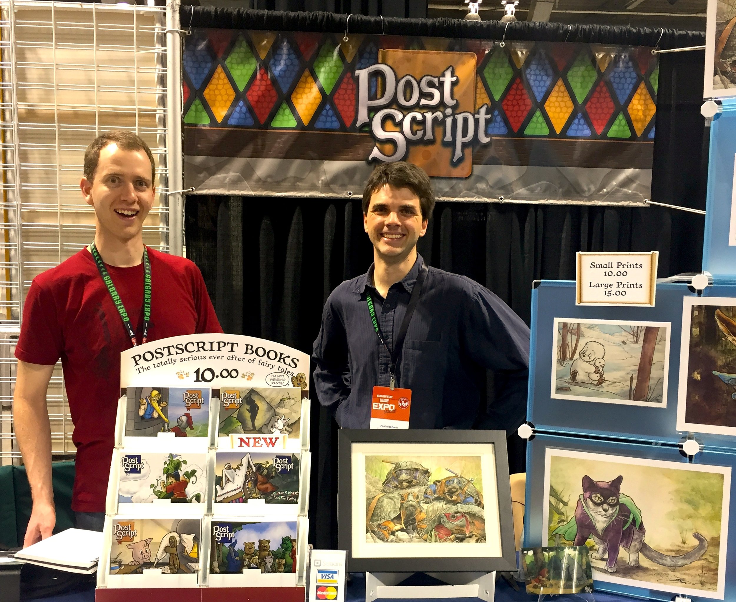 PostScript Comic: The Moogk-Soulis Brothers - Booth D06 (Photo credit: Chris Doucher/GeekNerdNet.com)