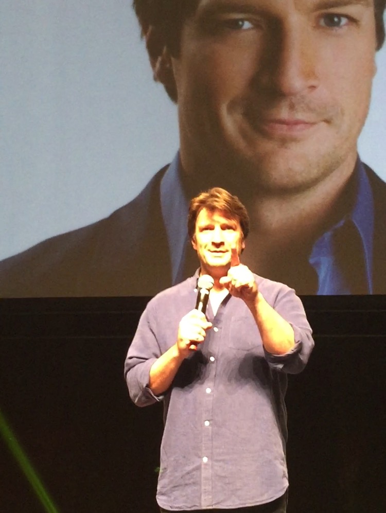 Nathan Fillion at the 2017 Calgary Expo. (Photo credit: Chris Doucher/GeekNerdNet.com)
