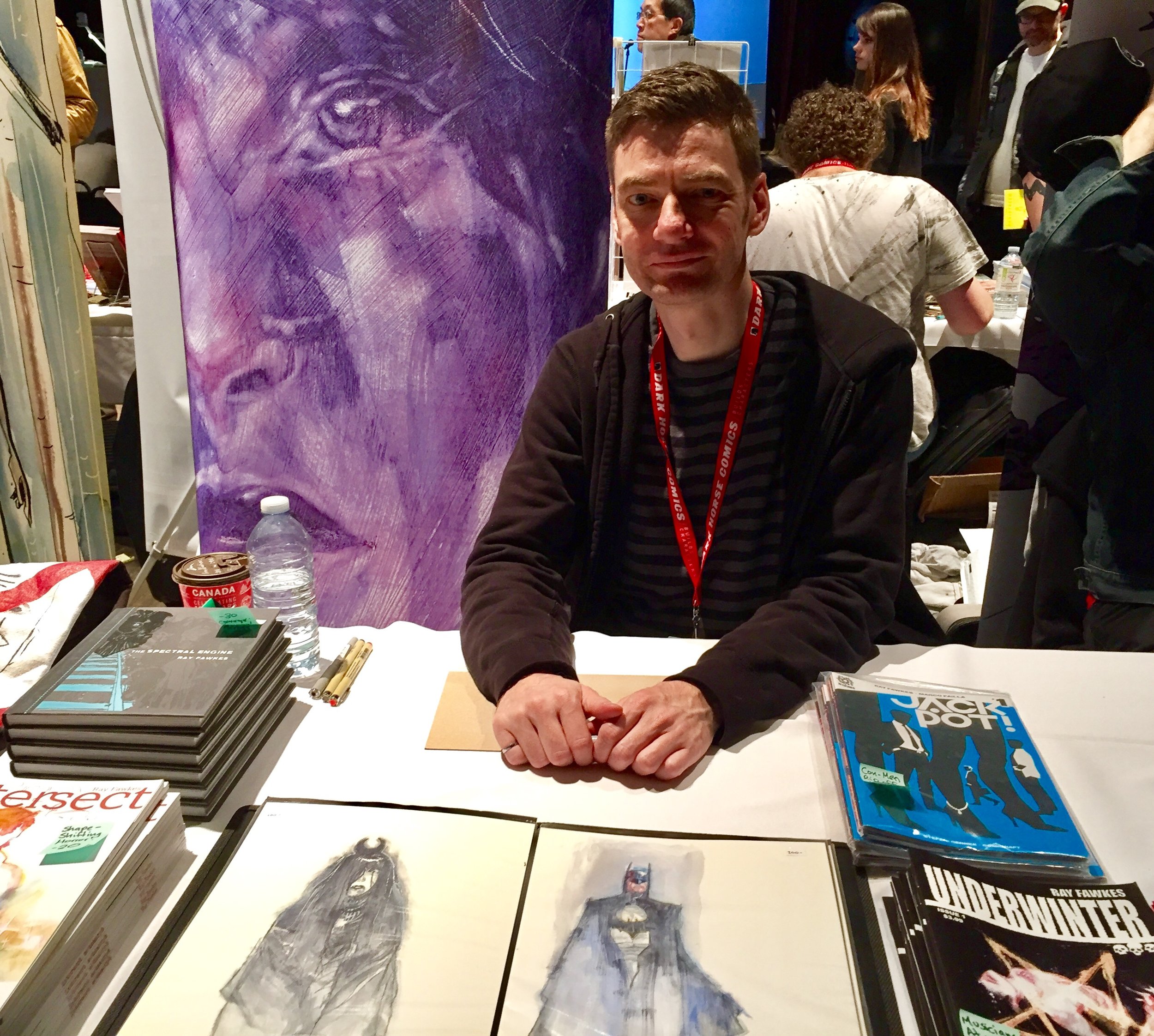 Ray Fawkes at TCAF 2017. ( Photo credit: Chris Doucher/GeekNerdNet )