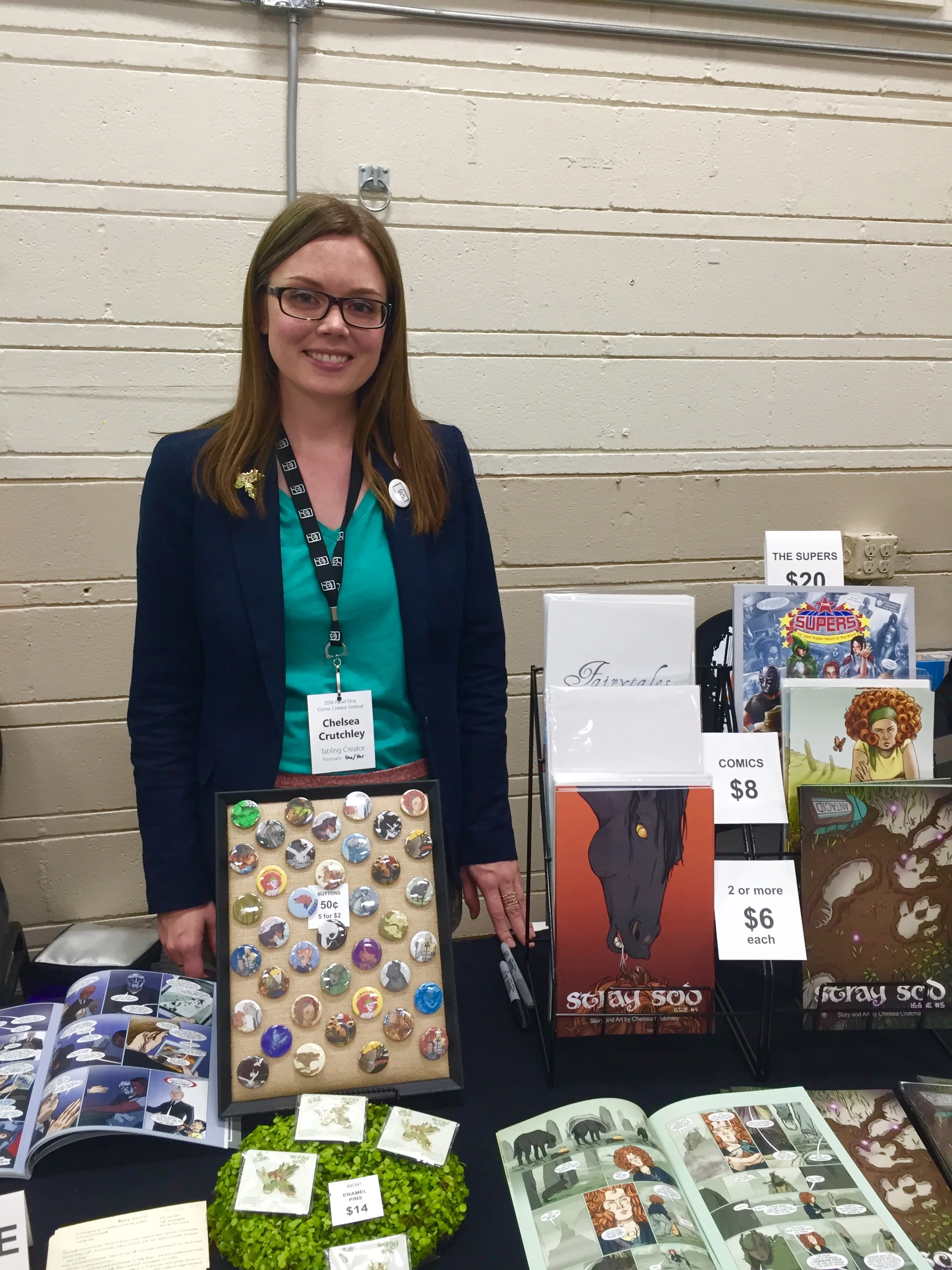 Chelsea Crutchley, artist and writer on the series, Stray Sod. ( Photo Credit: Chris Doucher/GeekNerdNet.com )