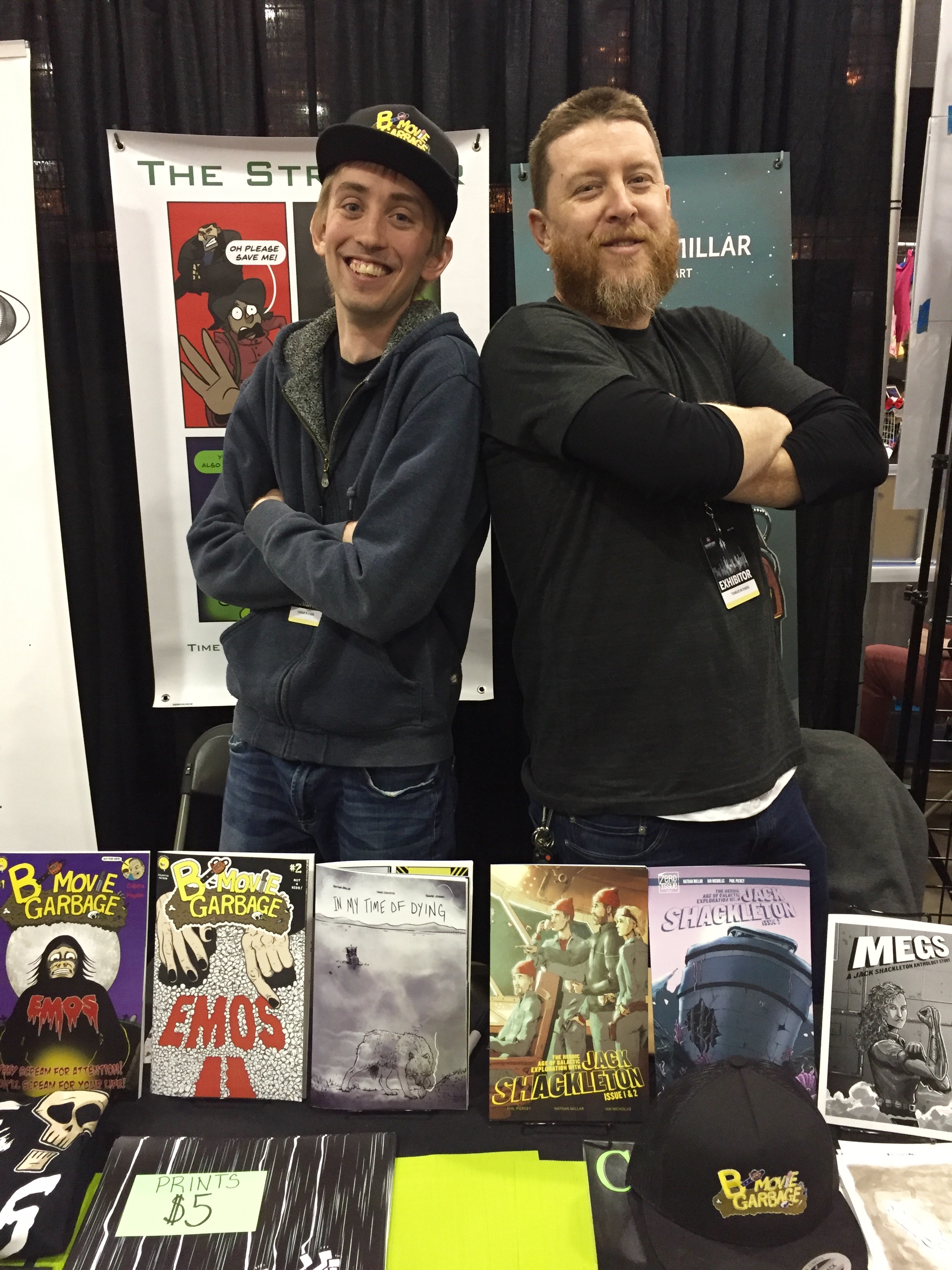 Chad Colpitts (left) and Nathan Millar at the 2019 Calgary Expo ( Photo credit: Chris Doucher/GeekNerdNet.com )
