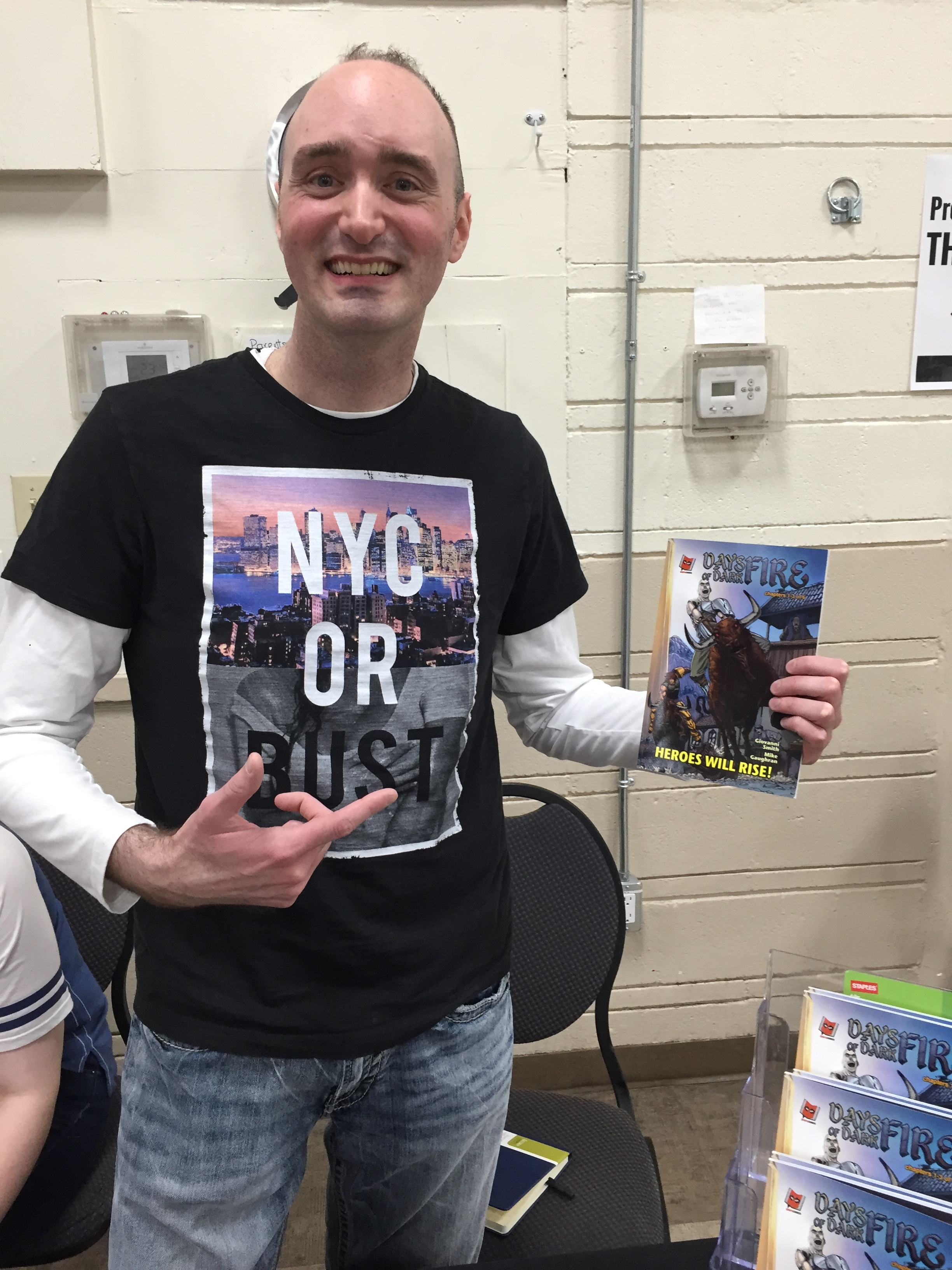 Writer, Giovanni Smith, at Panel One Comic Creator Festival 2019 ( Photo credit: Chris Doucher/GeekNerdNet )