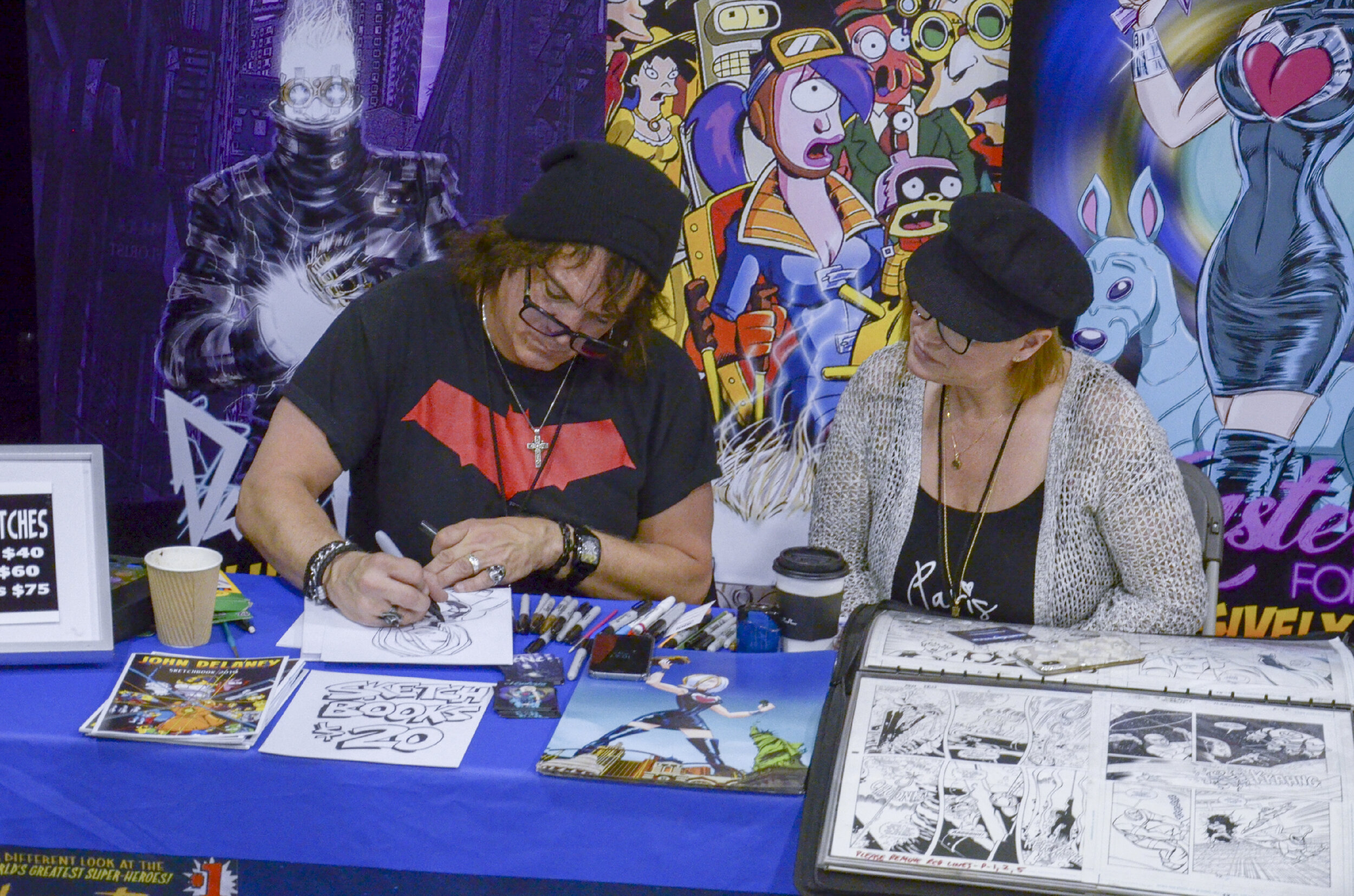 John Delaney and C.C. Harrison at the 2019 Calgary Expo (Photo credit: Charles Cousins/GeekNerdNet)