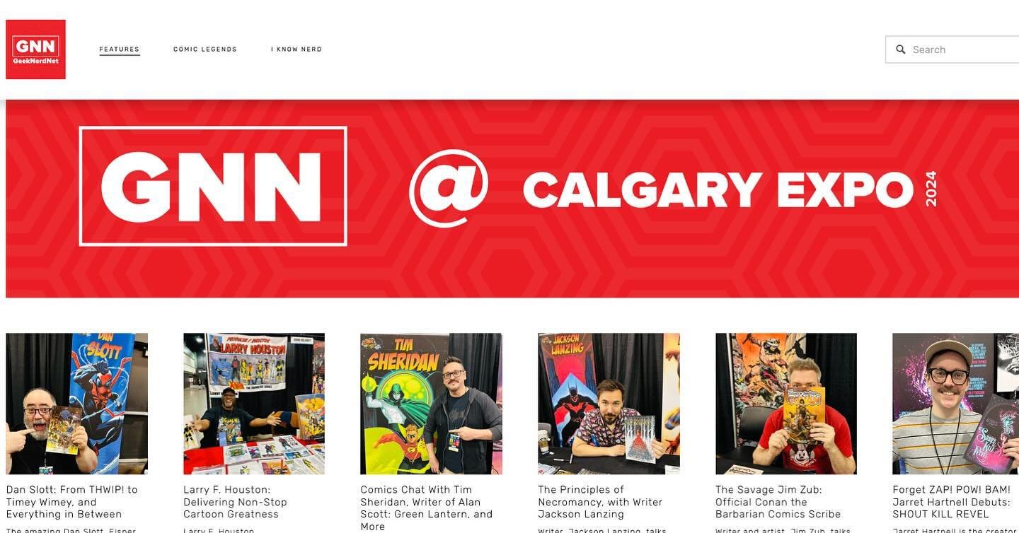 Here you go. This year&rsquo;s set of comic guest interviews from Calgary Expo, all together on this fancy feature page. Simply visit our site, select FEATURES from the nav bar, and select Calgary Expo 2024. Plus, take a look around the site. There&r