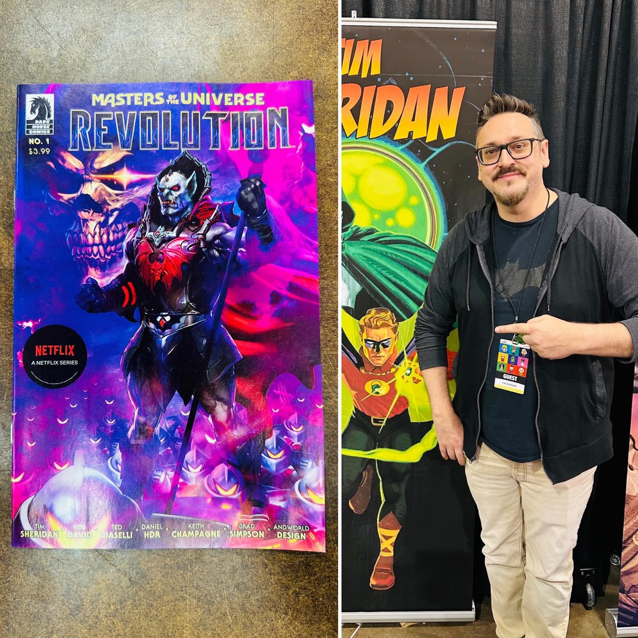 Oh, damn, look at this! Another @ilovetimsheridan #MOTU book! Revolution looks amazing. And if you missed it, listen to my interview with Sheridan. (Find it on our site. Follow link in bio) @danielhdr @thepretentiouskeithchampagne @20eyesbrad @andwor