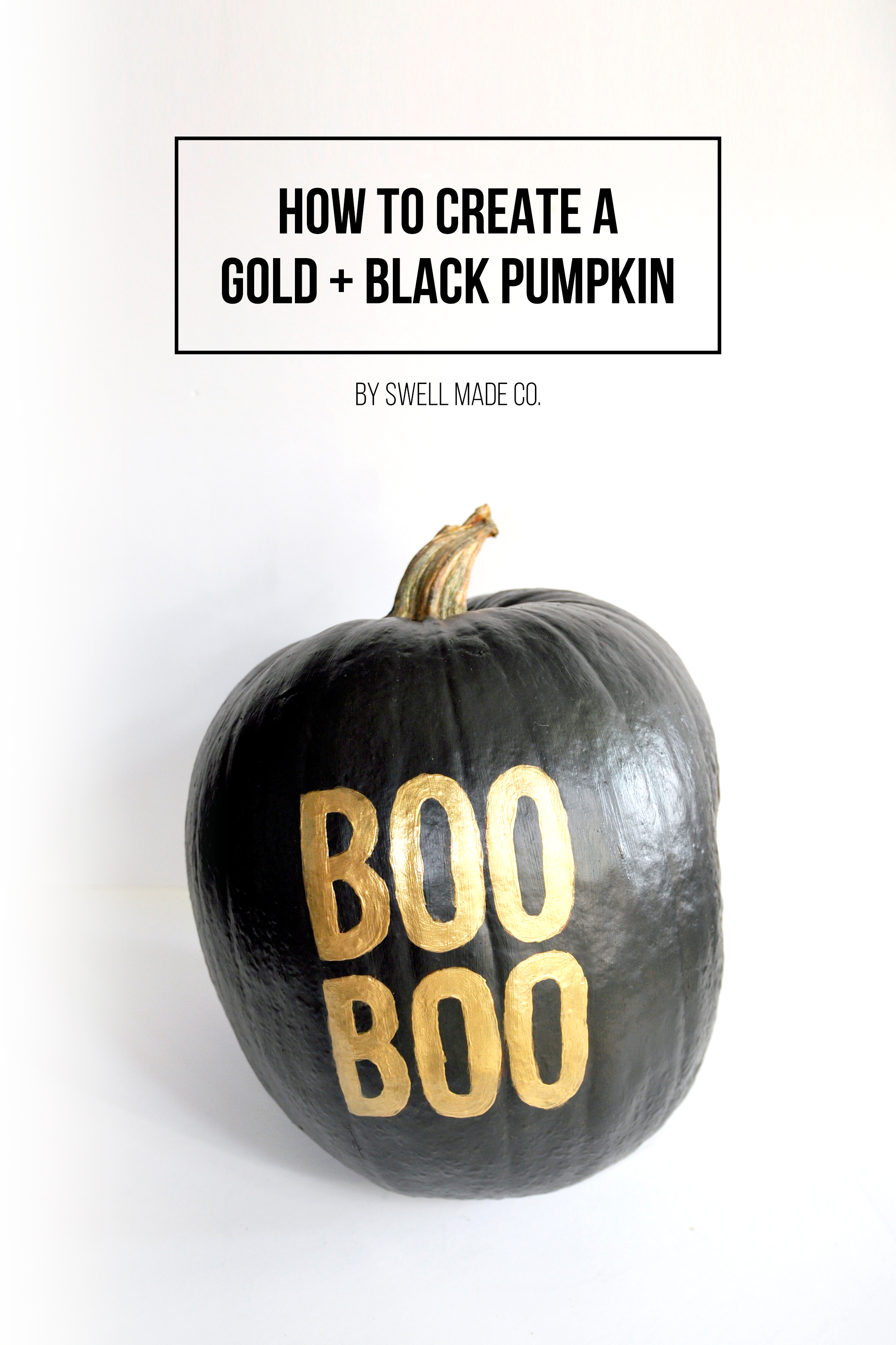 How to create a gold and black pumpkin by Swell Made Co.