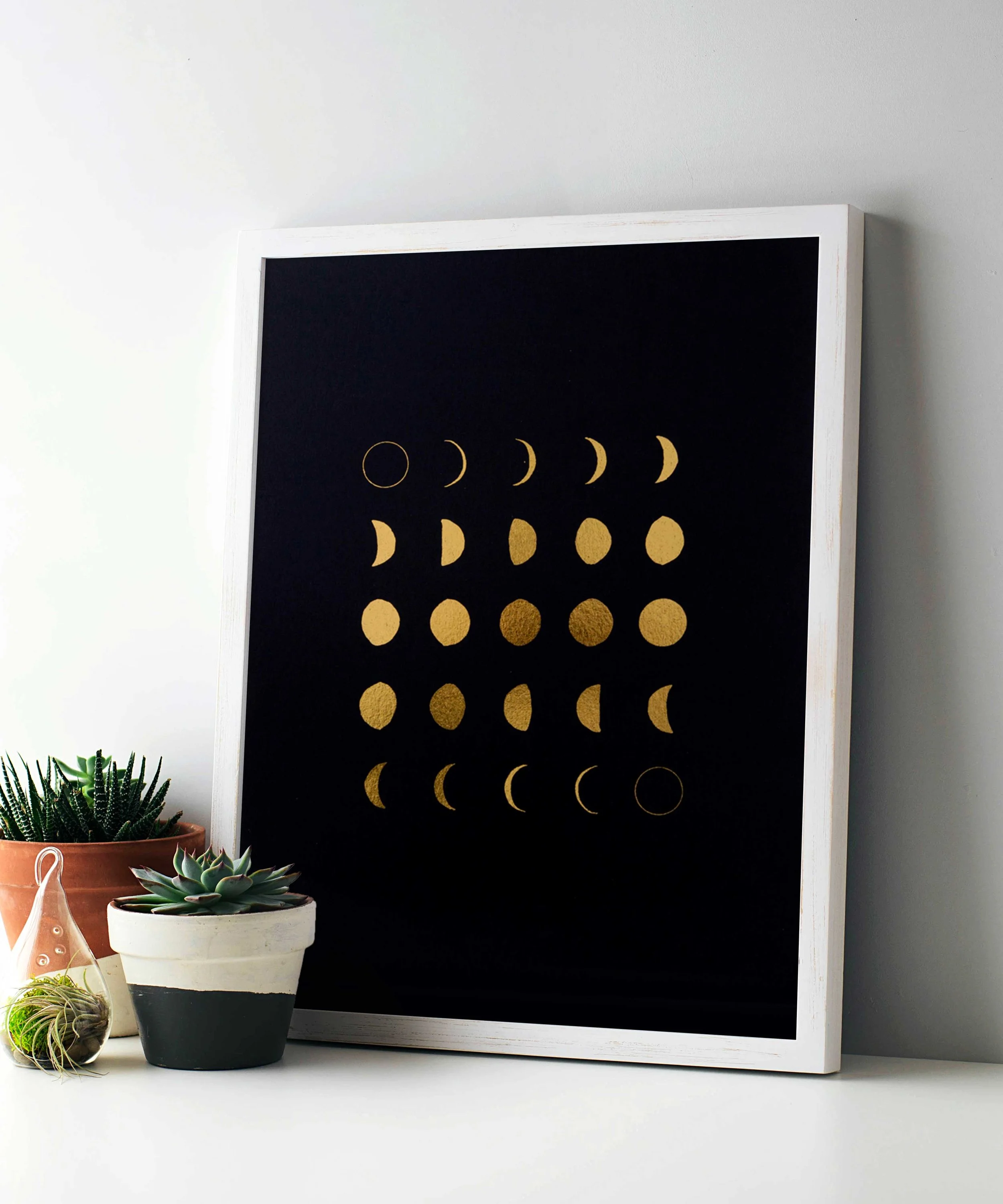 Moon Phases Art Print