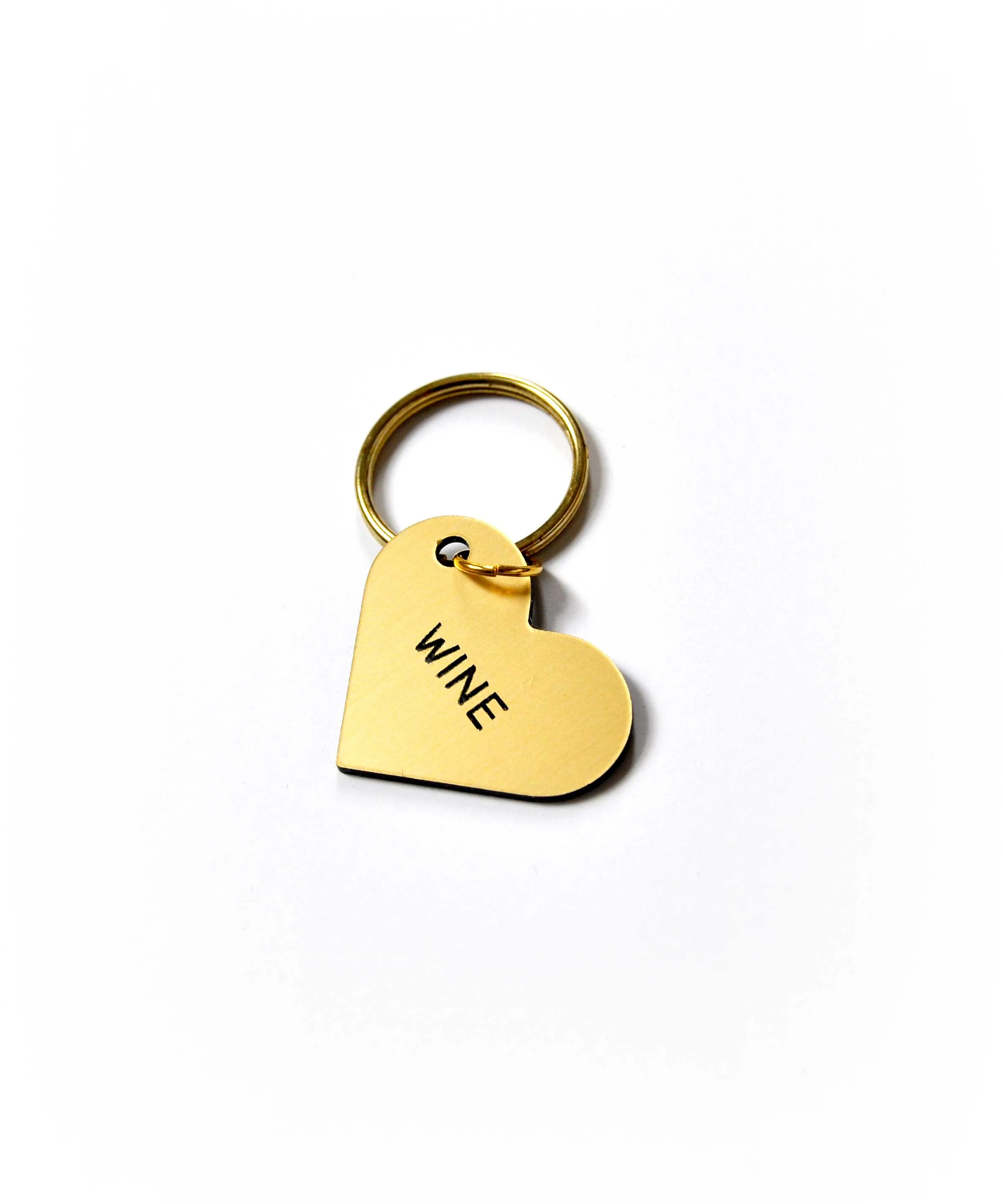 WINE Heart Keytag
