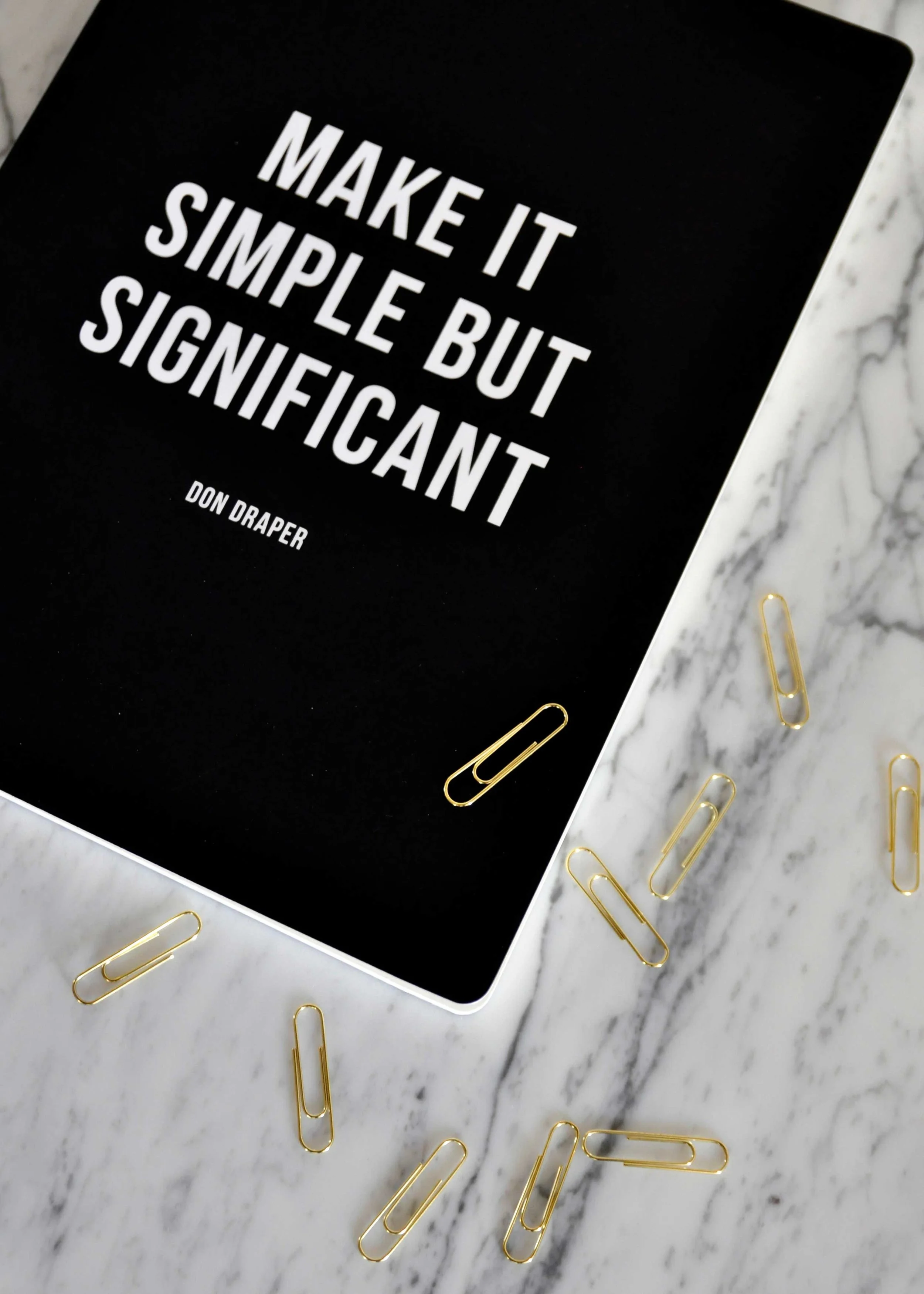Make It Simple Journal detail. 48 dot grid pages ready to be filled with big ideas. By Swell Made Co.
