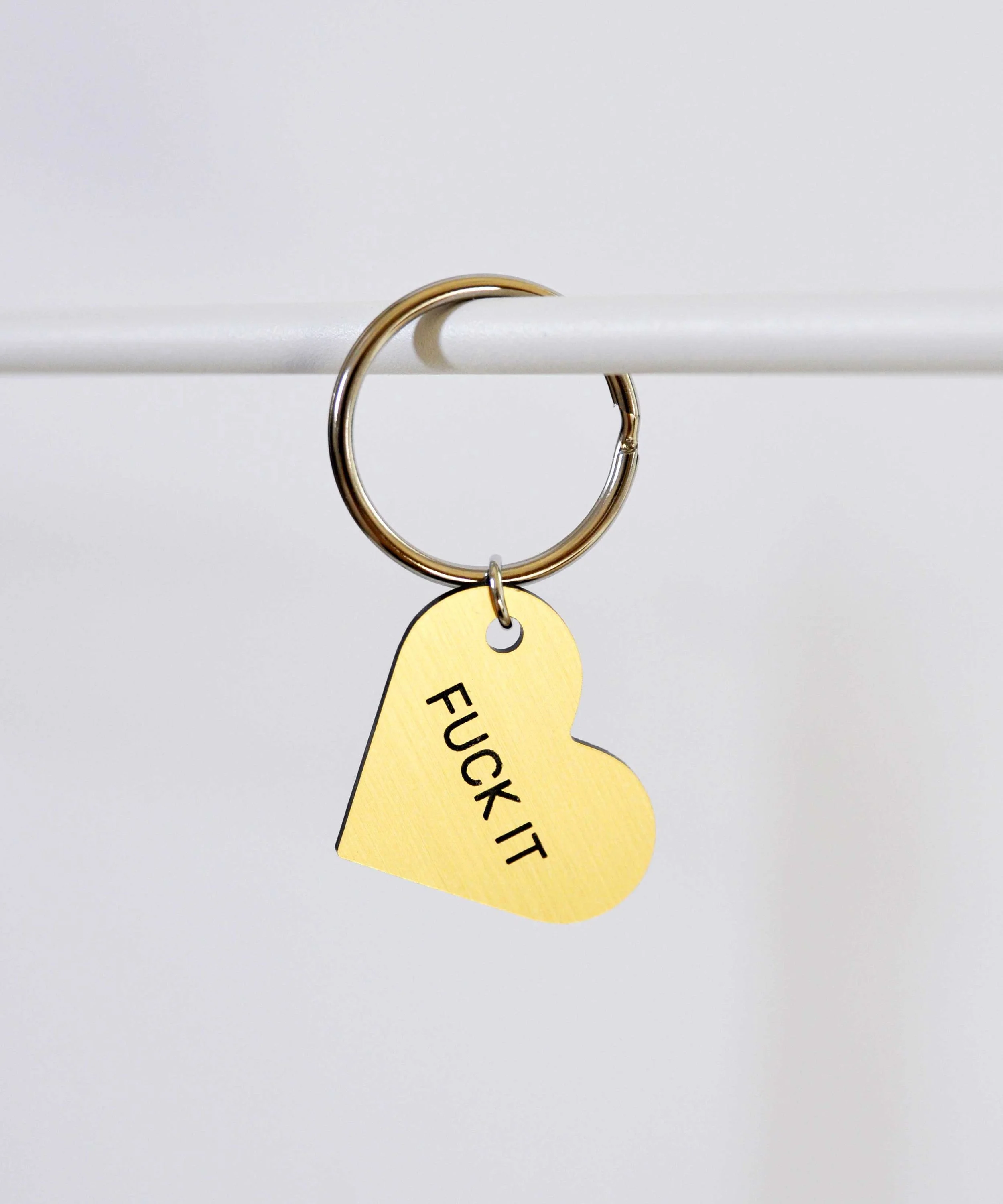 F*CK IT Heart Keytag