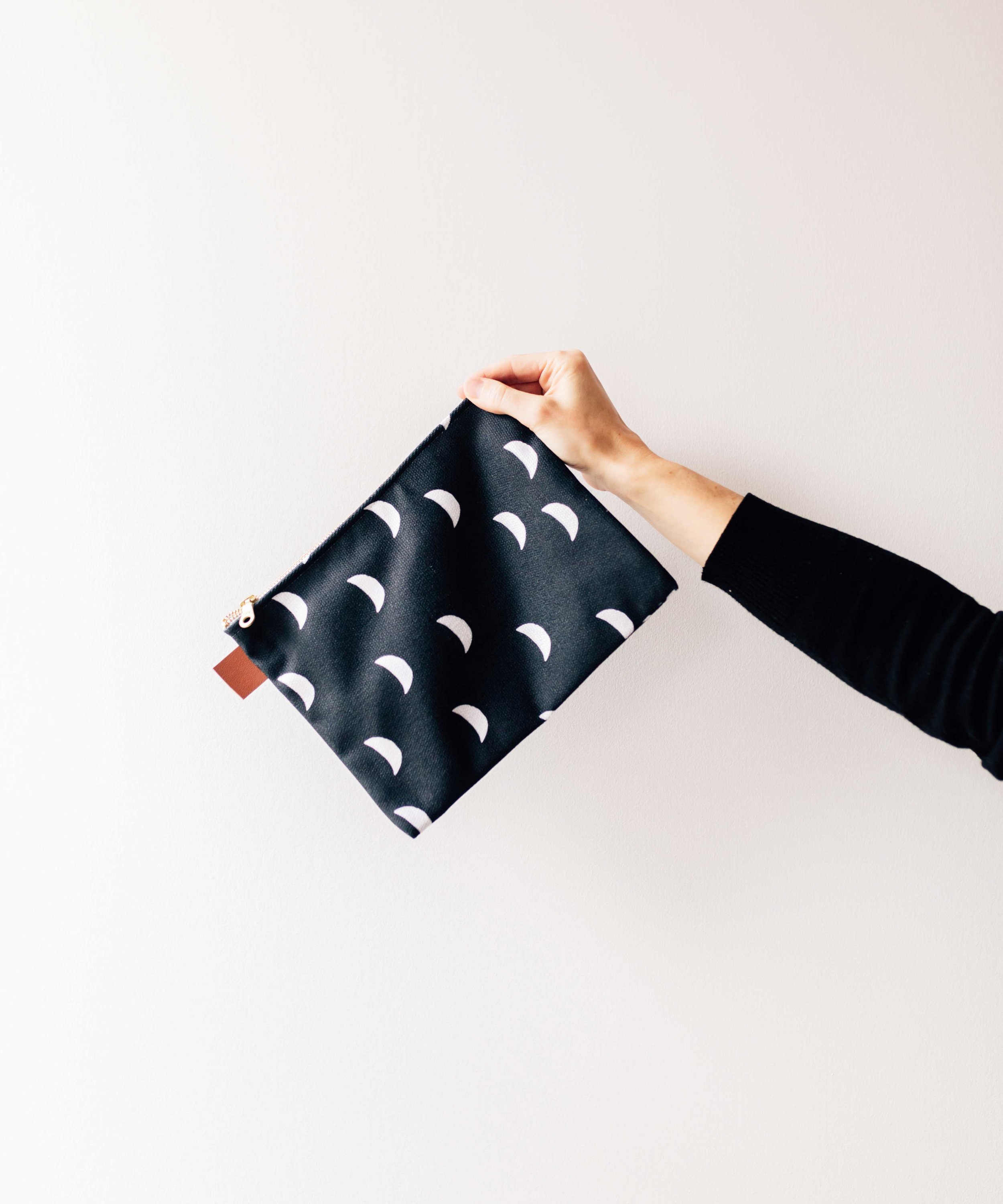 Moons Canvas Pouch