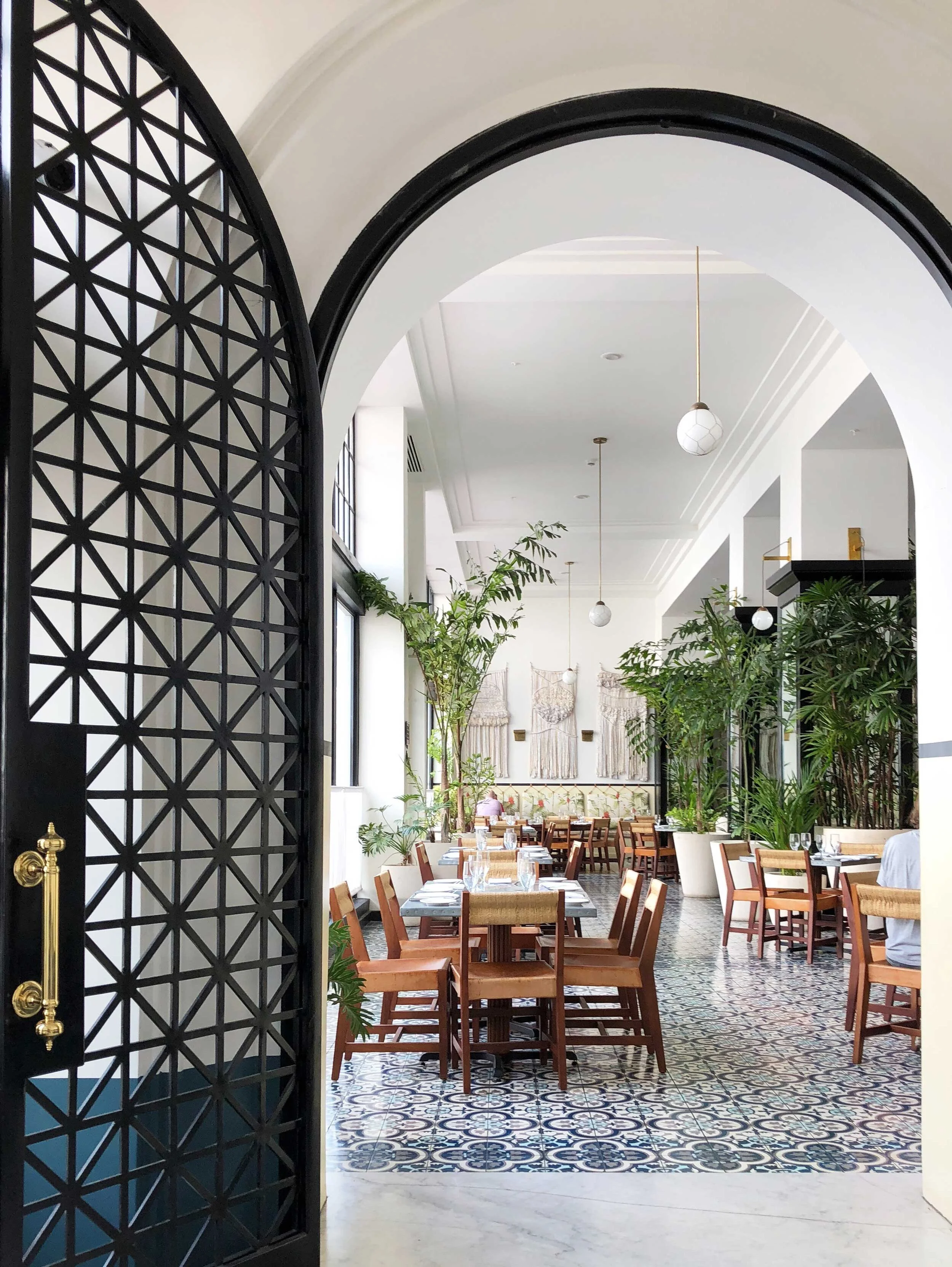 Swell Guide to Panama. The American Trade Hotel dining room. Photo by Lesley Robb.