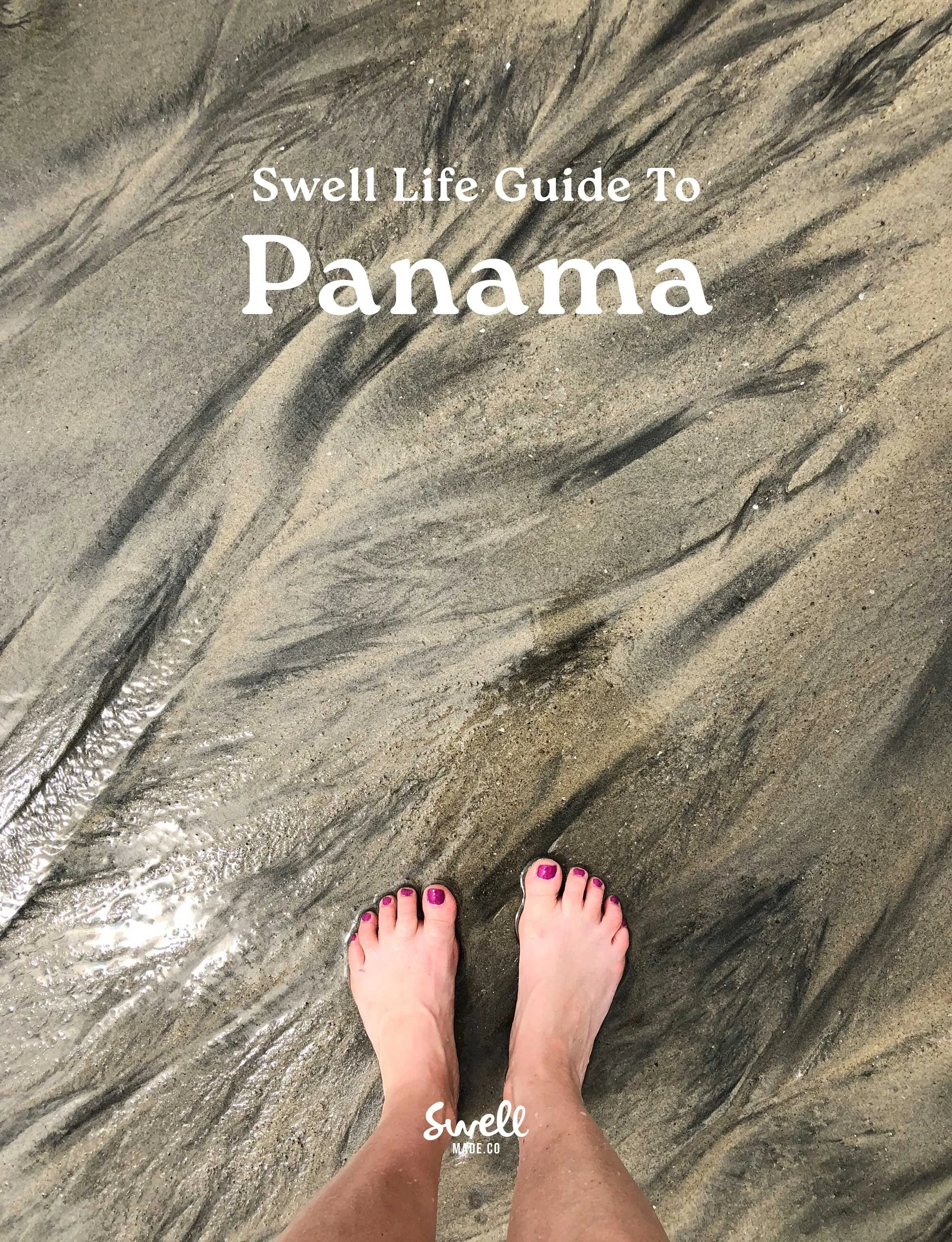 Swell Guide to Panama. Sand at Playa Blanca. Photo by Lesley Robb.