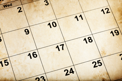 Weekday Calendar