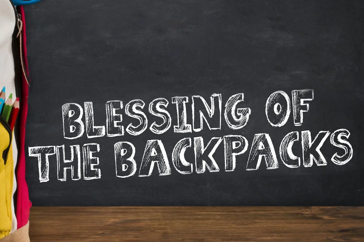 Blessing of the Backpacks