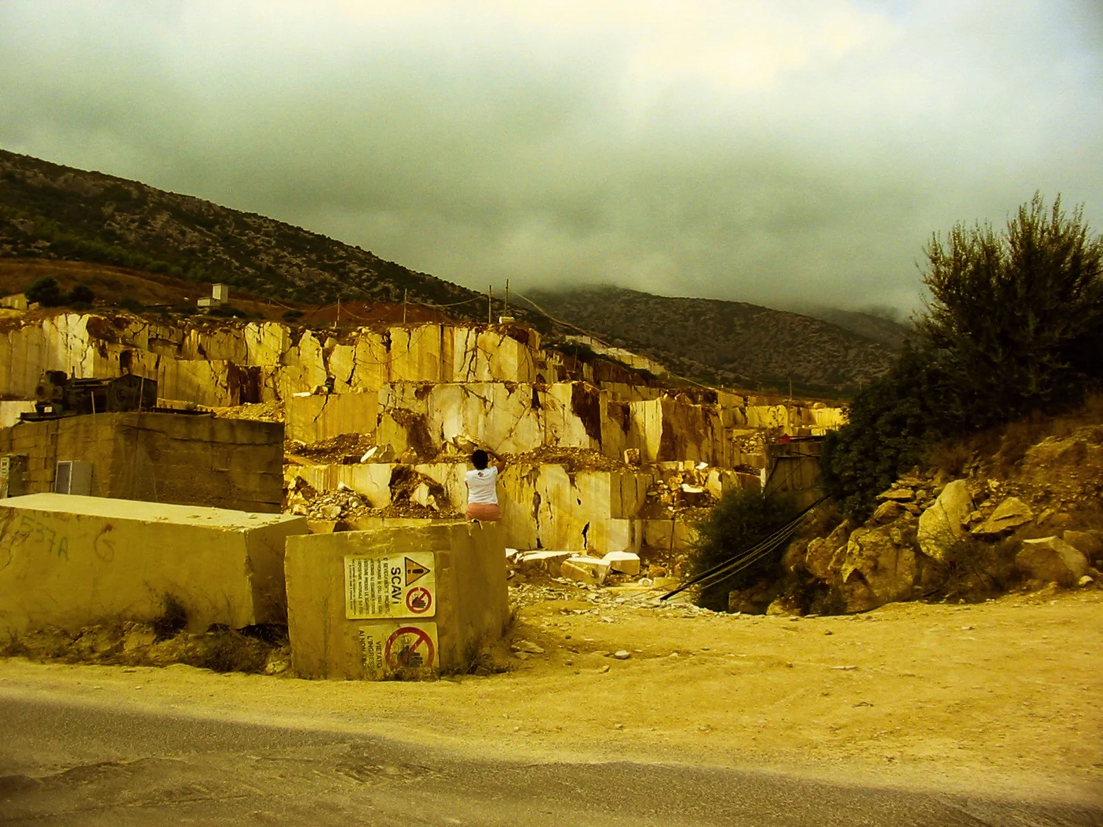 Marmor-Steinbruch auf Sardinien