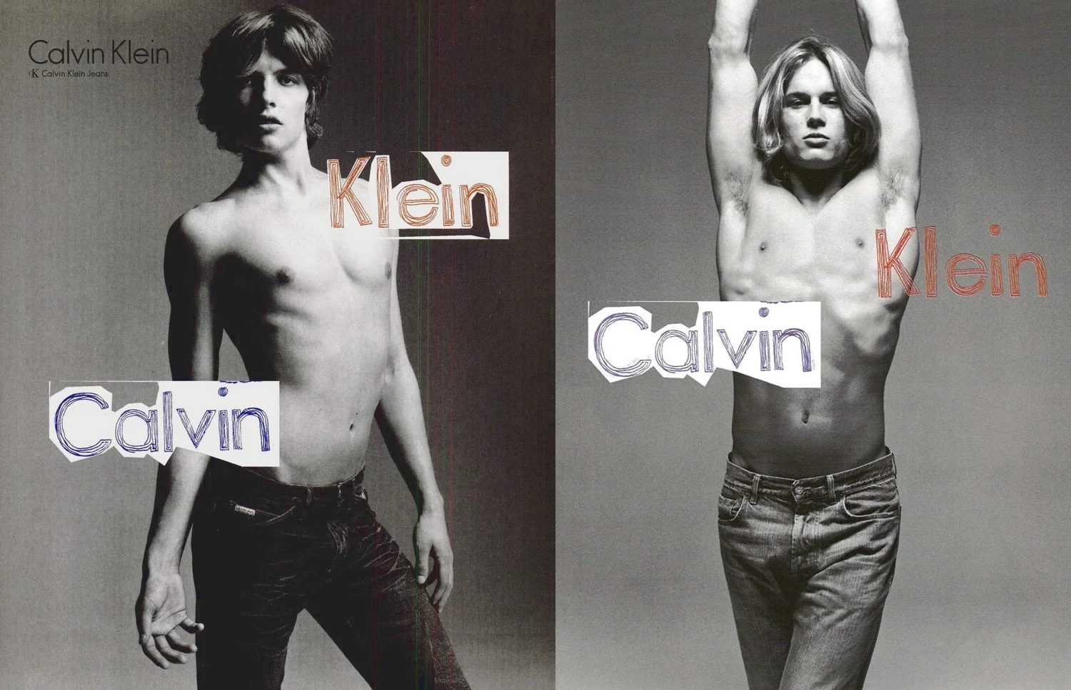 Lawrence Chapman and Travis Fimmel for Calvin Klein Jeans,