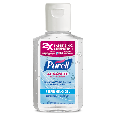 PURELL ® Advanced Hand Sanitizer Refreshing Gel 2 fl oz Flip Cap Bottle