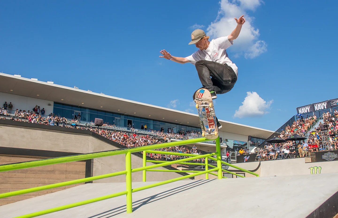 6. Skateboarding is one of the big draws at the X Games - this is another shot from that event. I love that the boarder looks like a hawk (Tony Hawk!) in midair. 