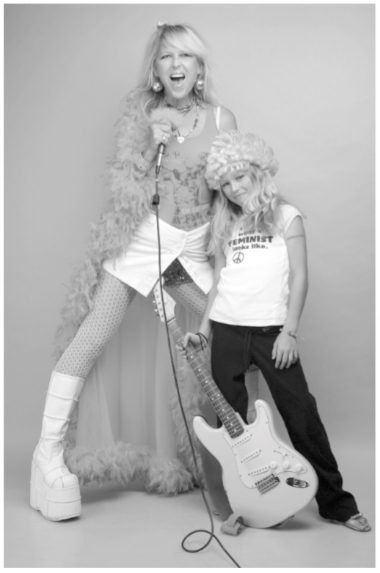  M. Joy Rose and Zena Marpet with Housewives On Prozac Band (2006).