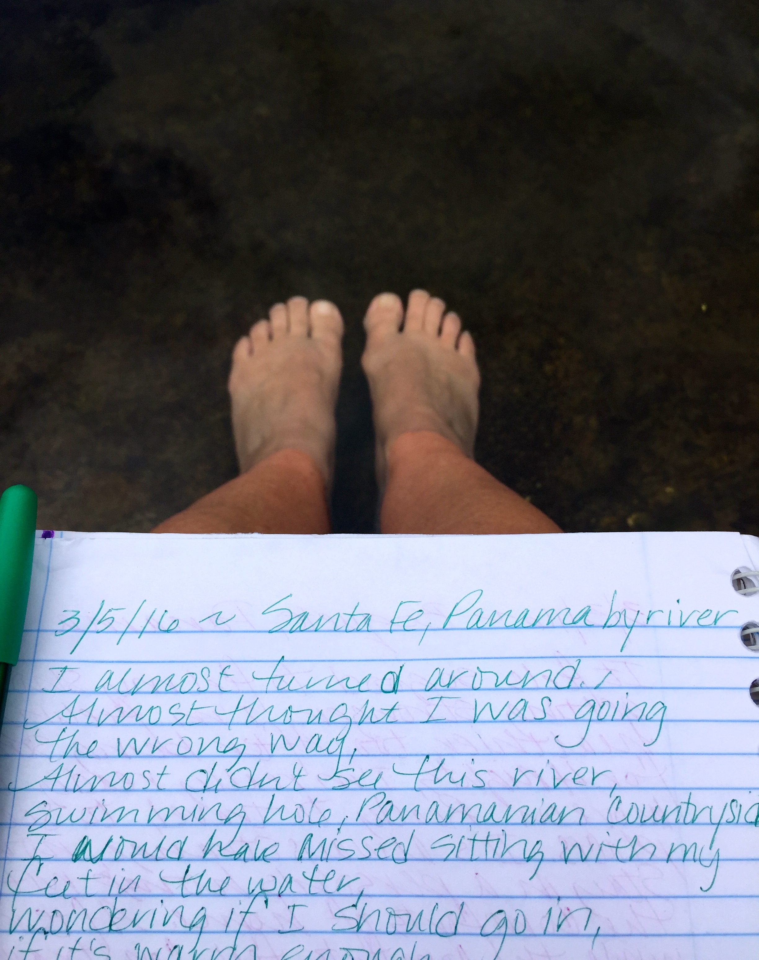 Riverside writing.