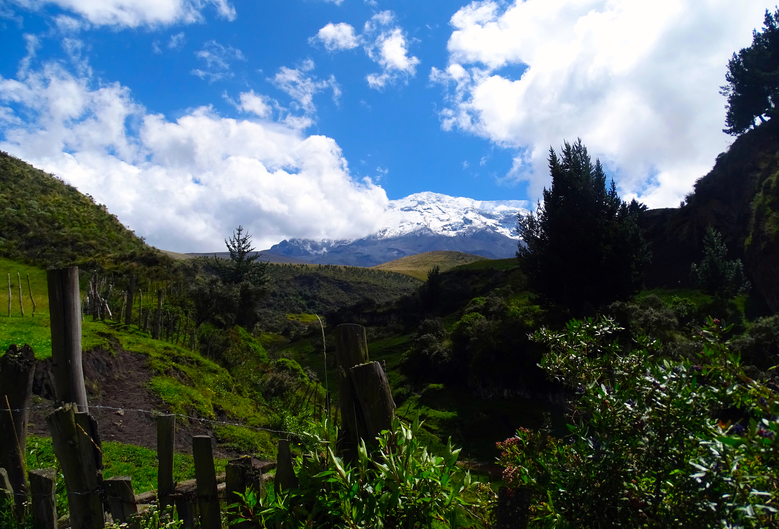 Chimborazo Volcano in Ecuador.