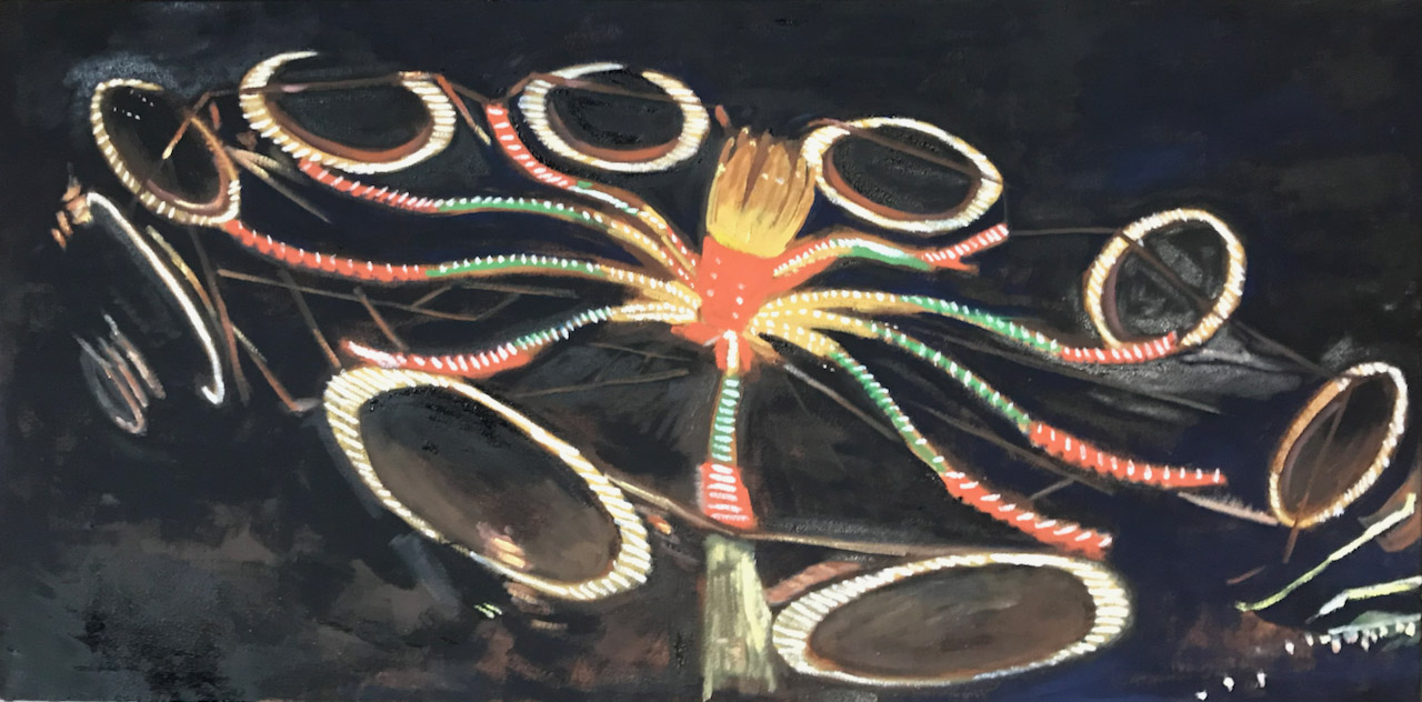 Oil on Canvas 18" X 36"