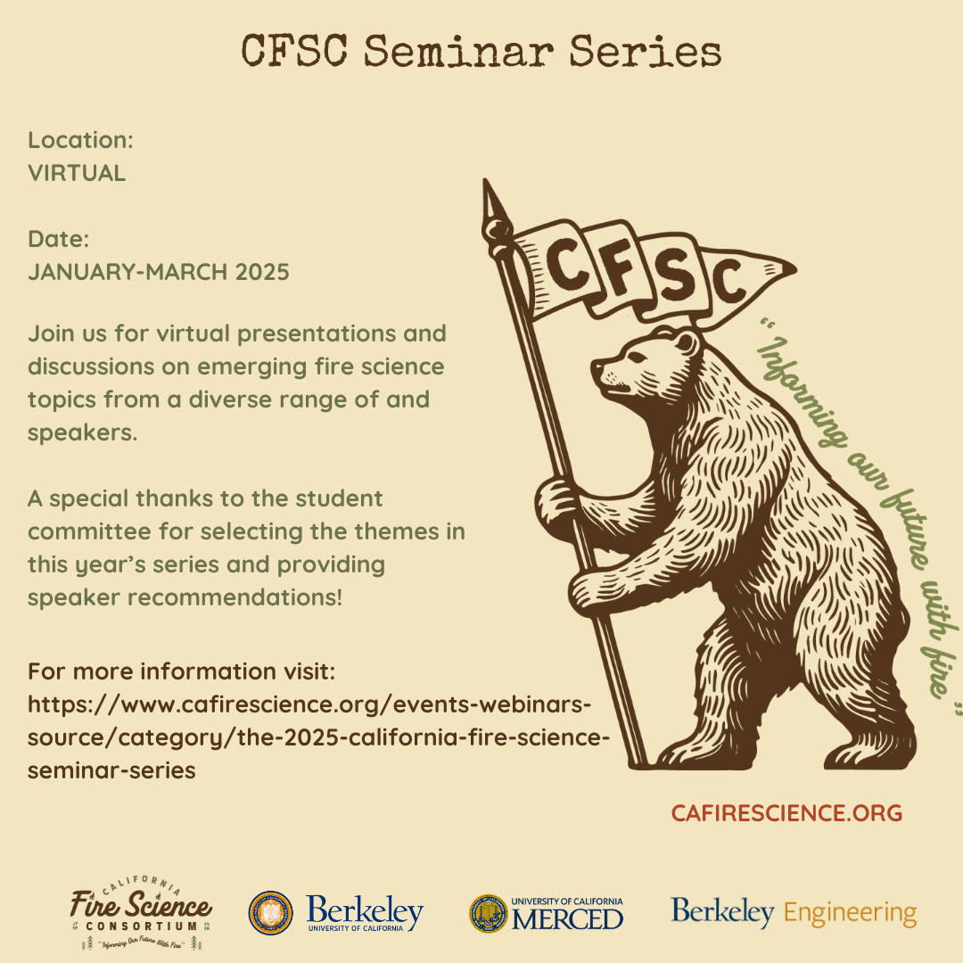 The 2025 California Fire Science Seminar Series