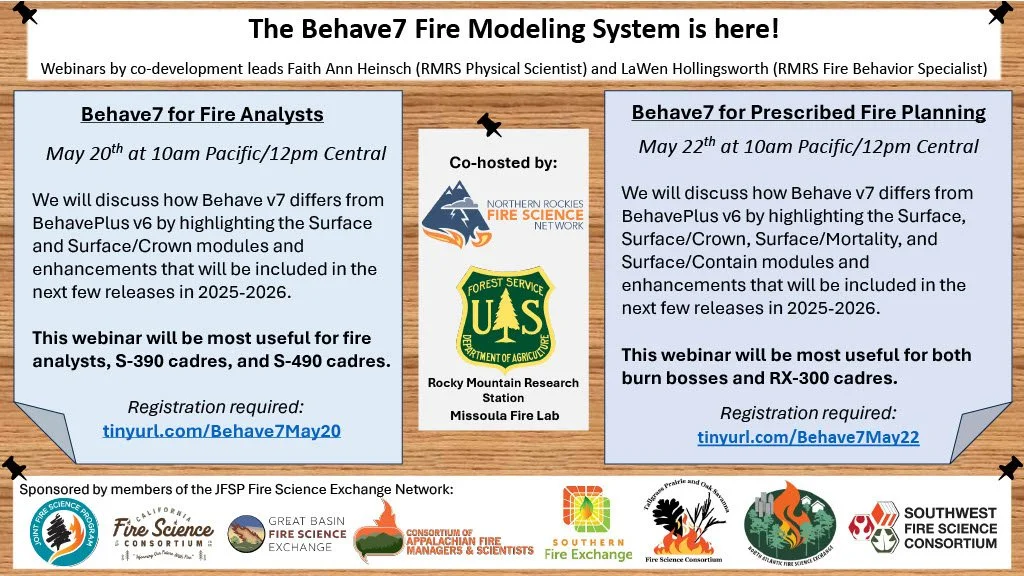 Behave7 for Fire Analysts