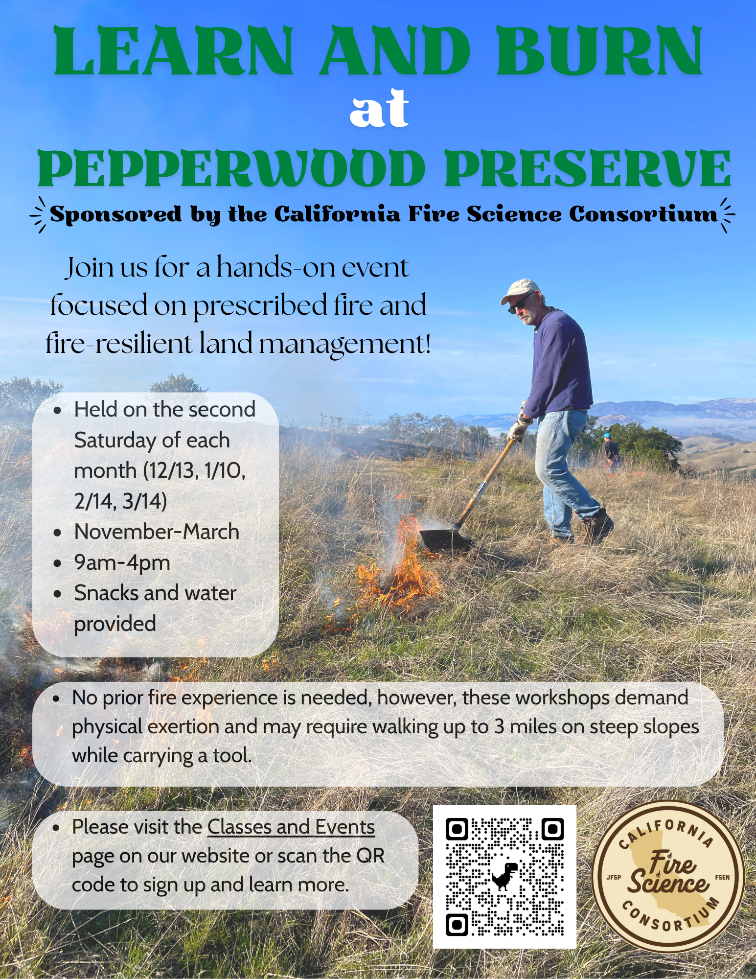 Learn and Burn at Pepperwood Preserve