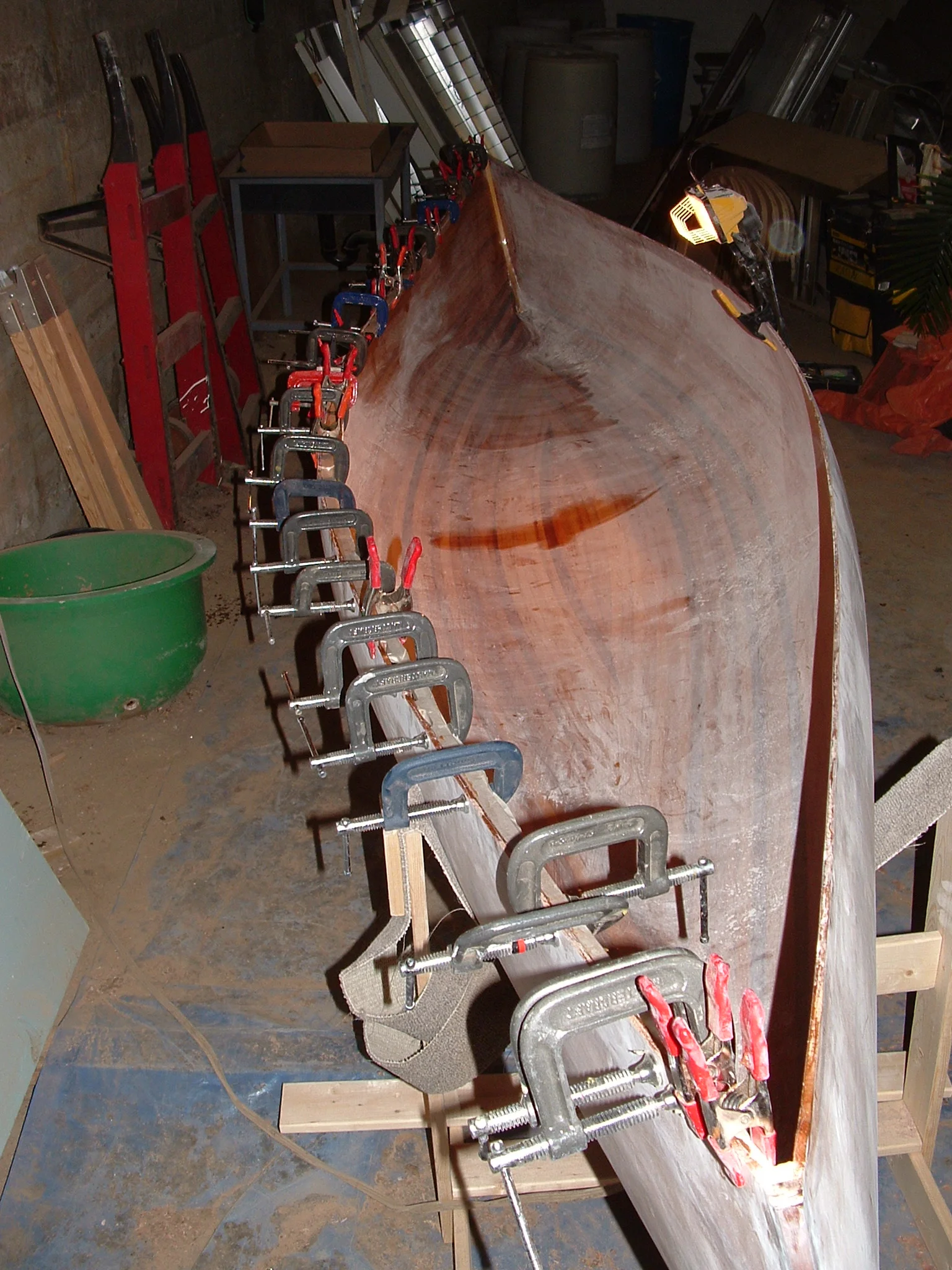 Glueing on the gunnels