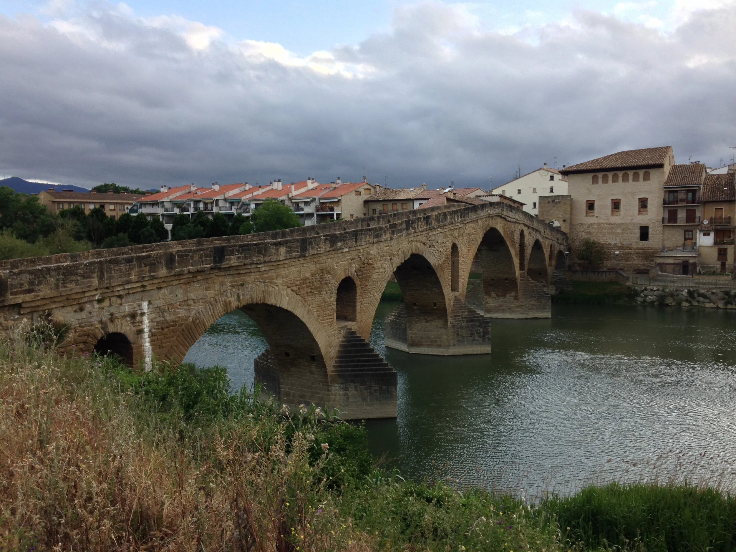 Leaving Puenta La Reina this morning. This bridge was built in the 11th century. They knew what they were doing back then.