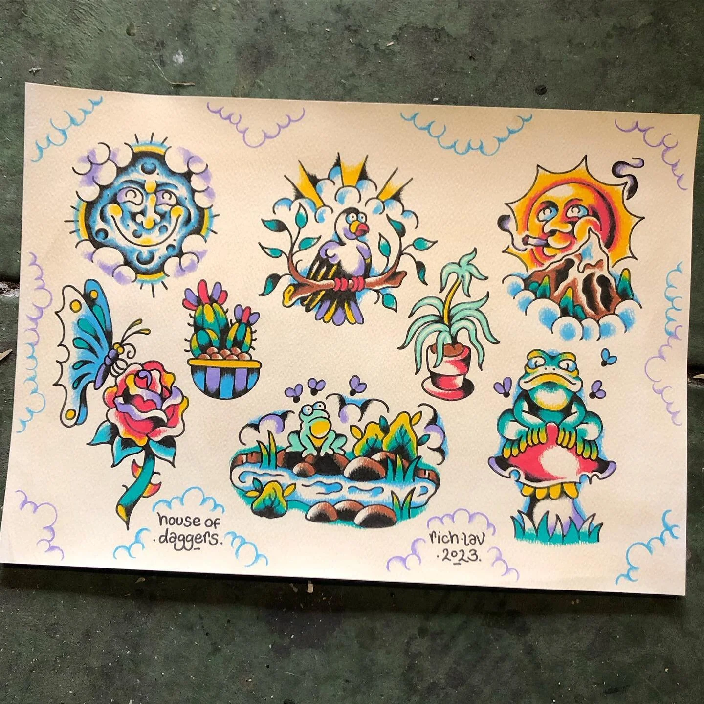 Some family friendly flash, all available 👍 @houseofdaggerstattoo