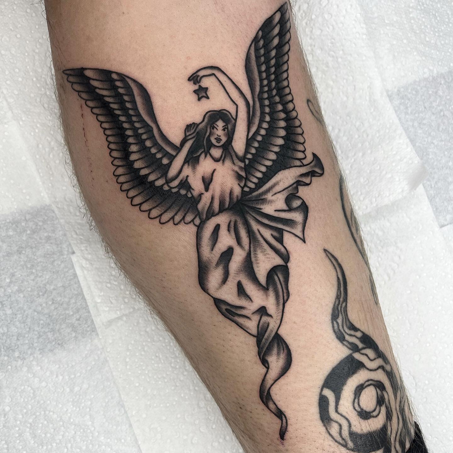 Sutherland Macdonald angel for Jacob, thanks for grabbing this one! 
@houseofdaggerstattoo