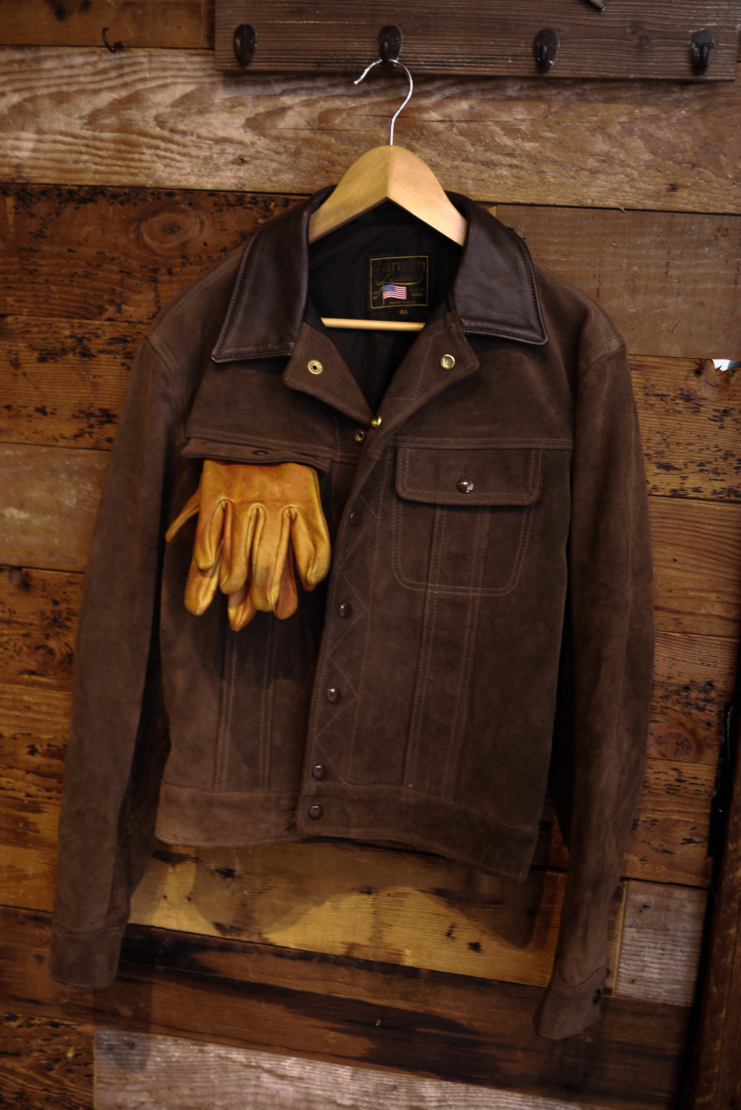 suede leather trucker jacket