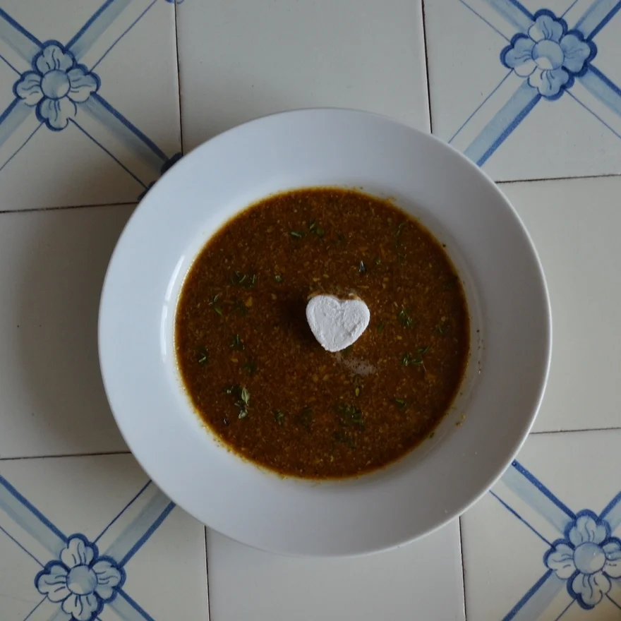 Crimini Mushroom Soup with a Porcini Marshmallow