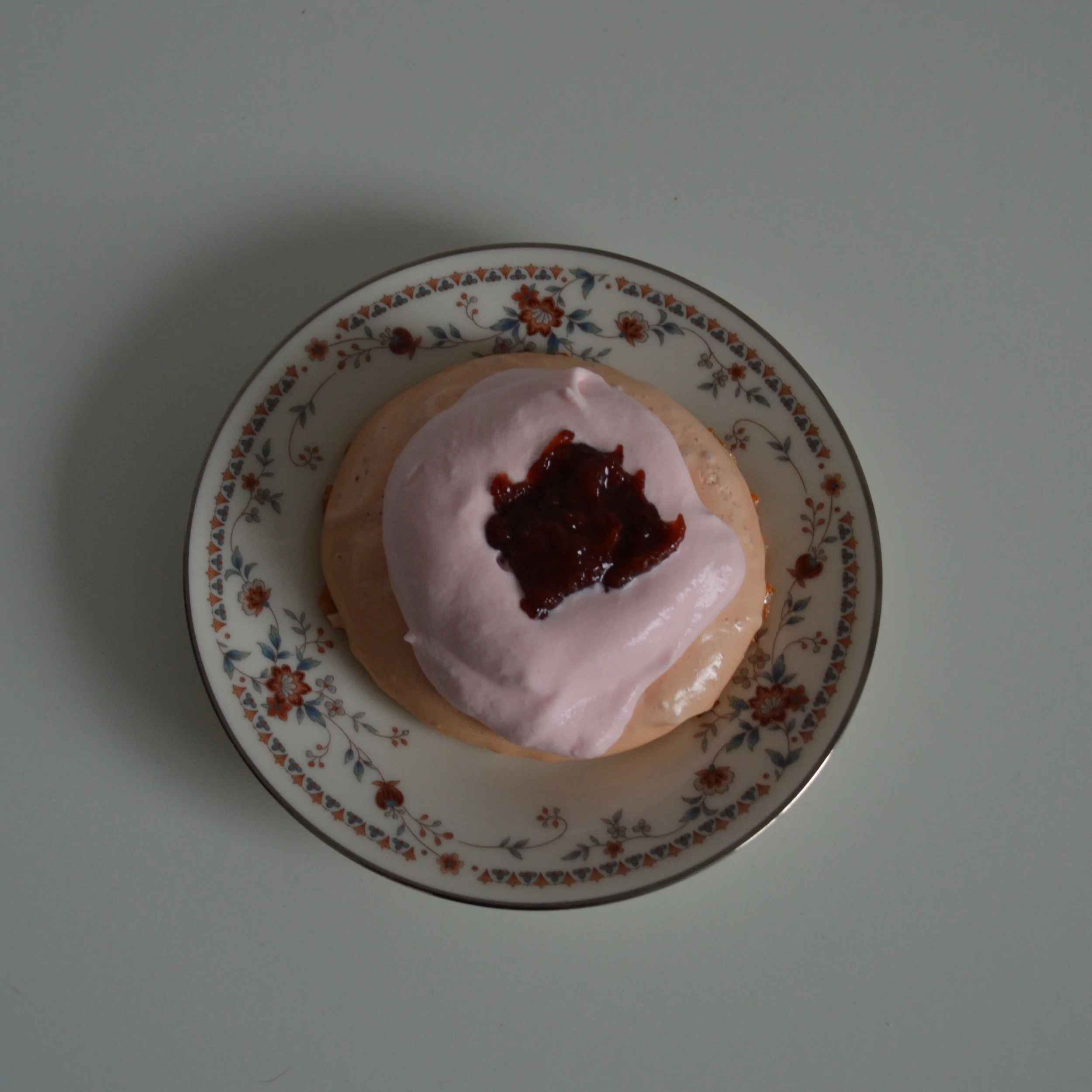 A Pink Eton mess - a play the British dessert named for the boys' school.