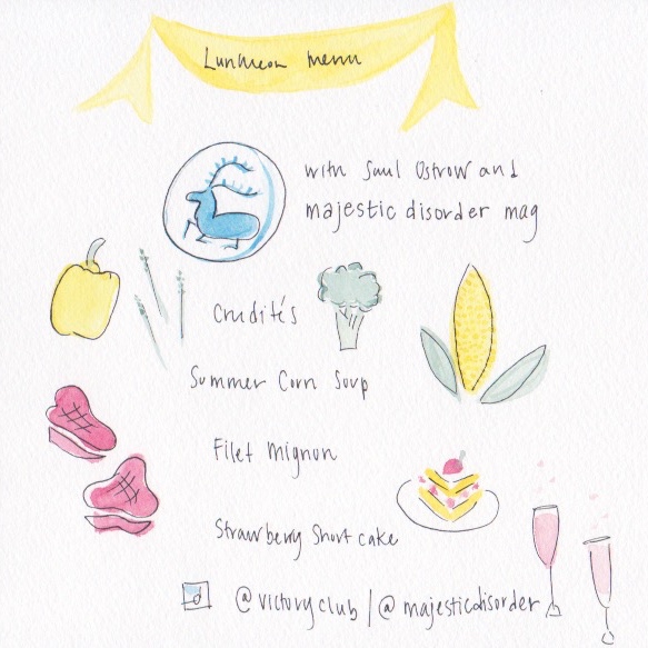 Illustrated menu.