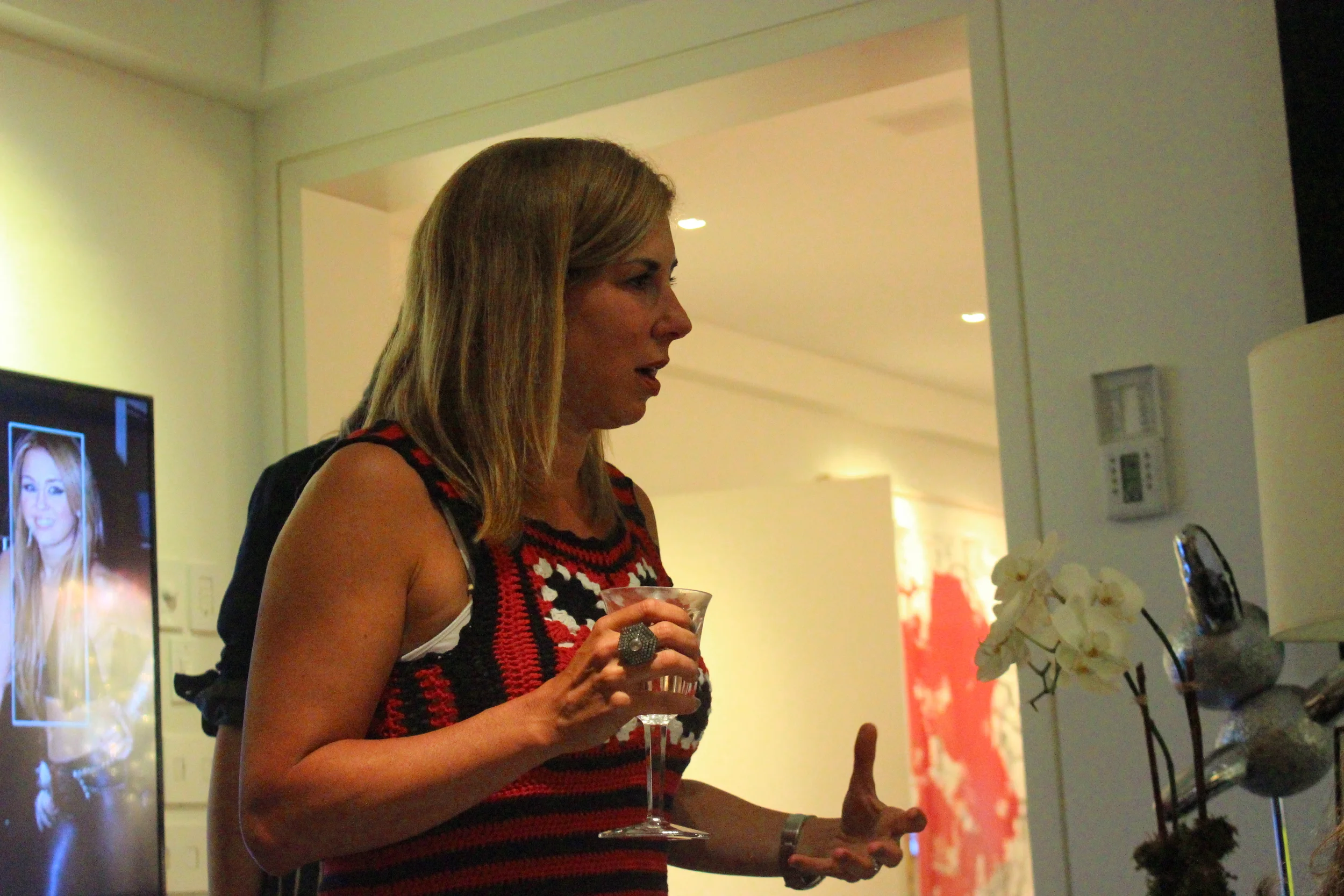 Candy speaking to Victory Club. Photocredit: Margaret Lefton